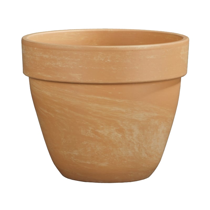 Donica gliniana Levante śr.21 cm naturalna Cermax