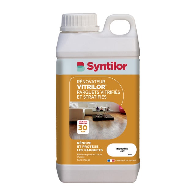 Rénovateur parquet bois SYNTILOR Stratifié et vitrifié, mat, 1L