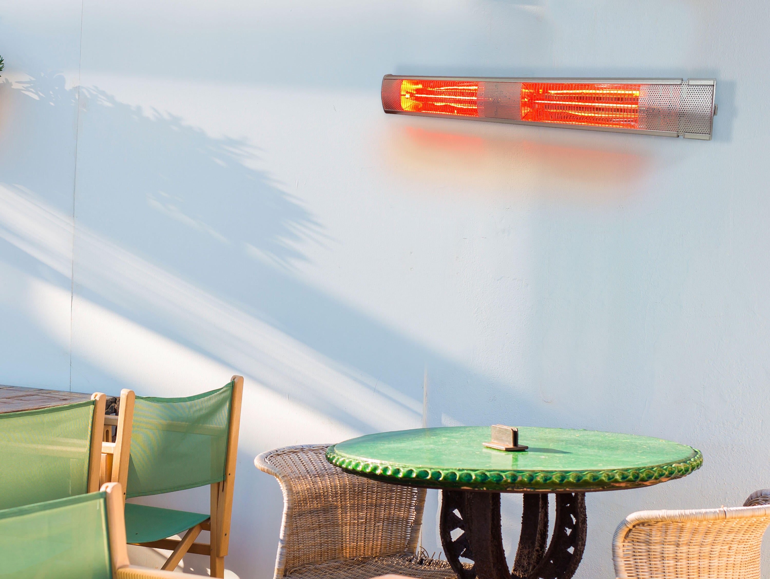 Estufa de exterior eléctrica purline heaty ex3000 de acero