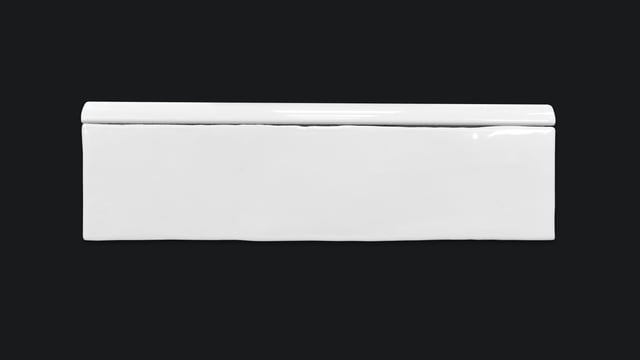 Azulejo cerámico Perfil Ceramico / Jolly efecto blanco 1.5x30 cm