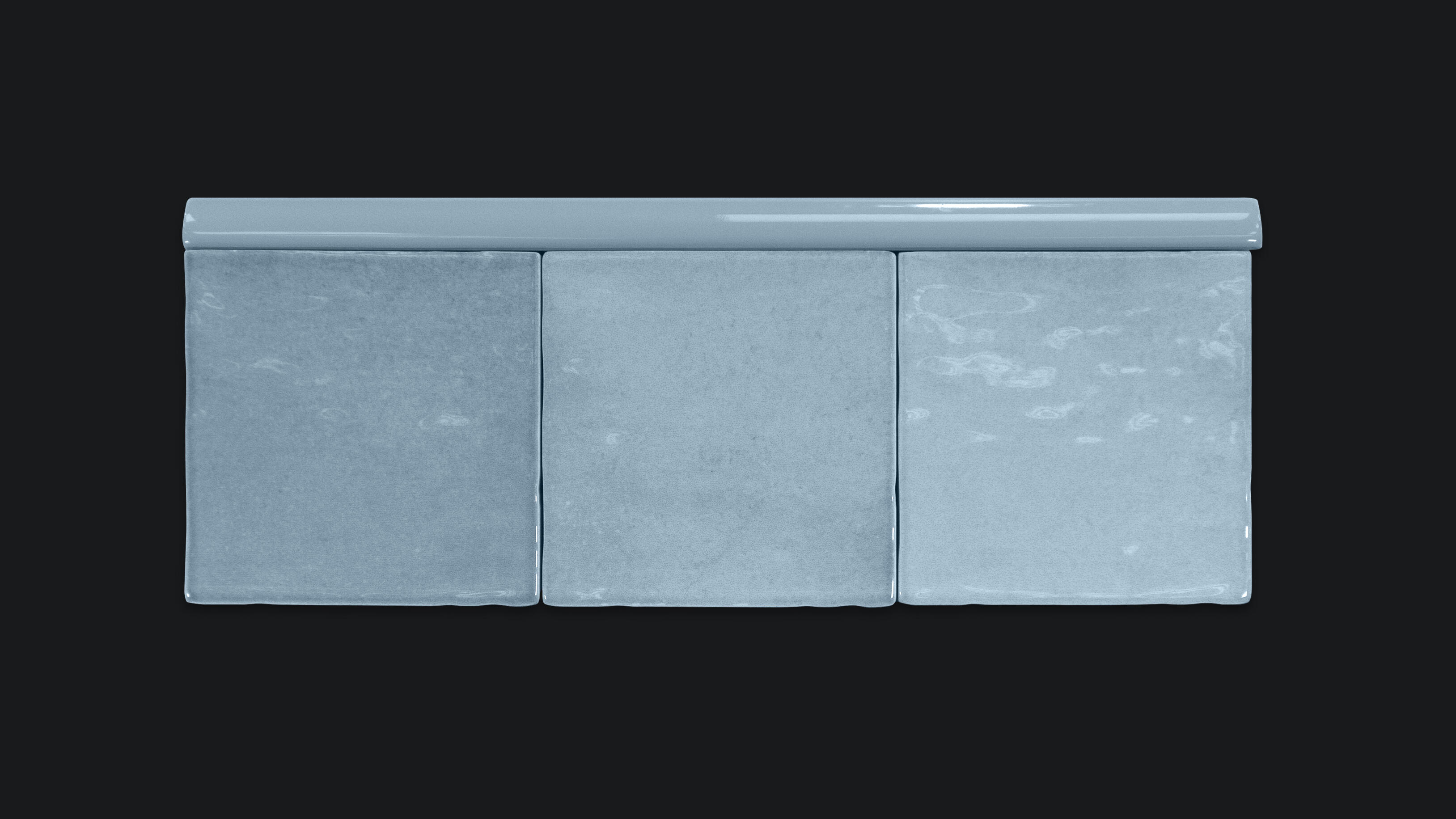 Azulejo cerámico perfil ceramico / jolly efecto azul 1.5x30 cm