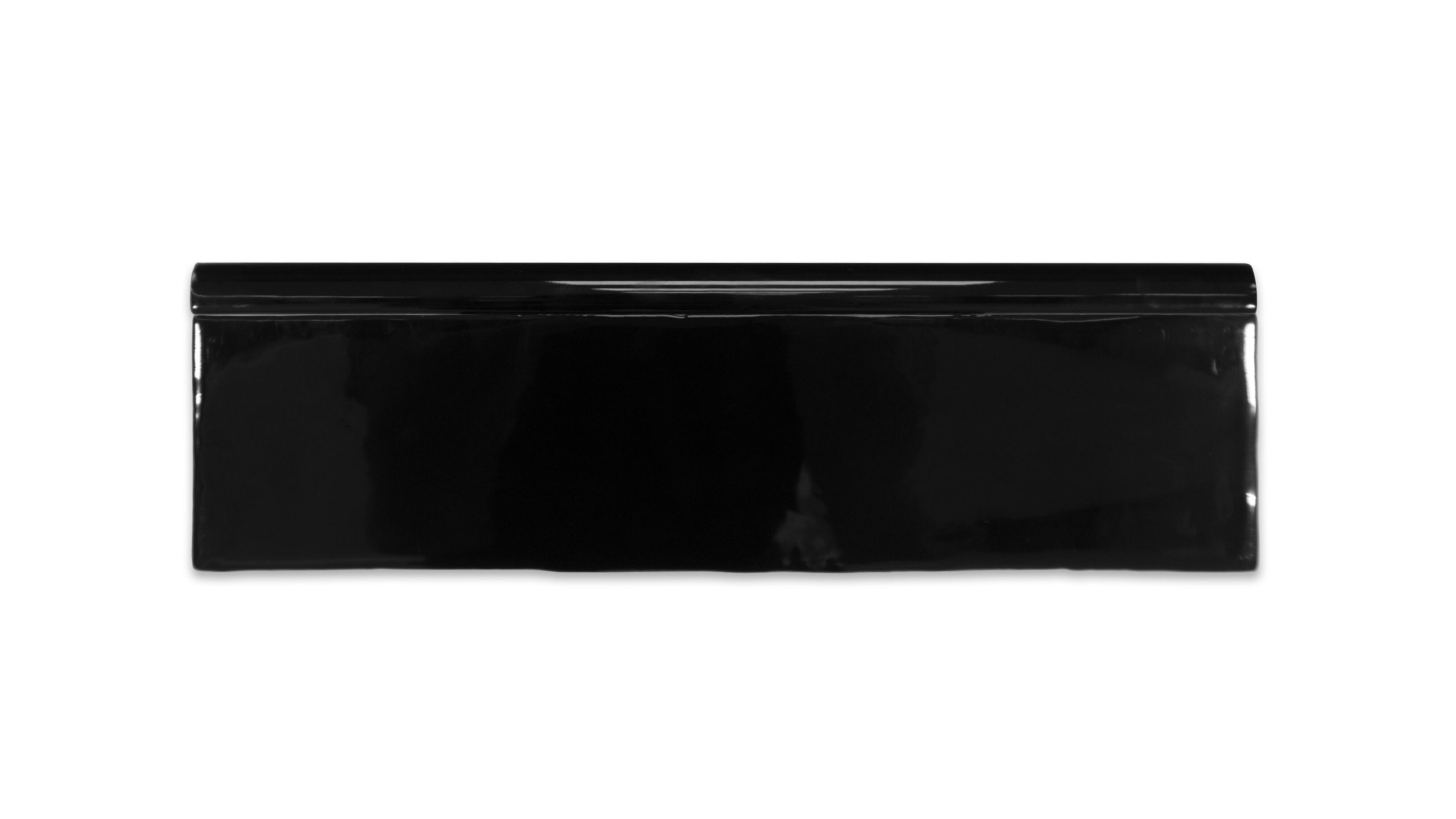 Azulejo cerámico perfil ceramico / jolly efecto negro 1.5x30 cm