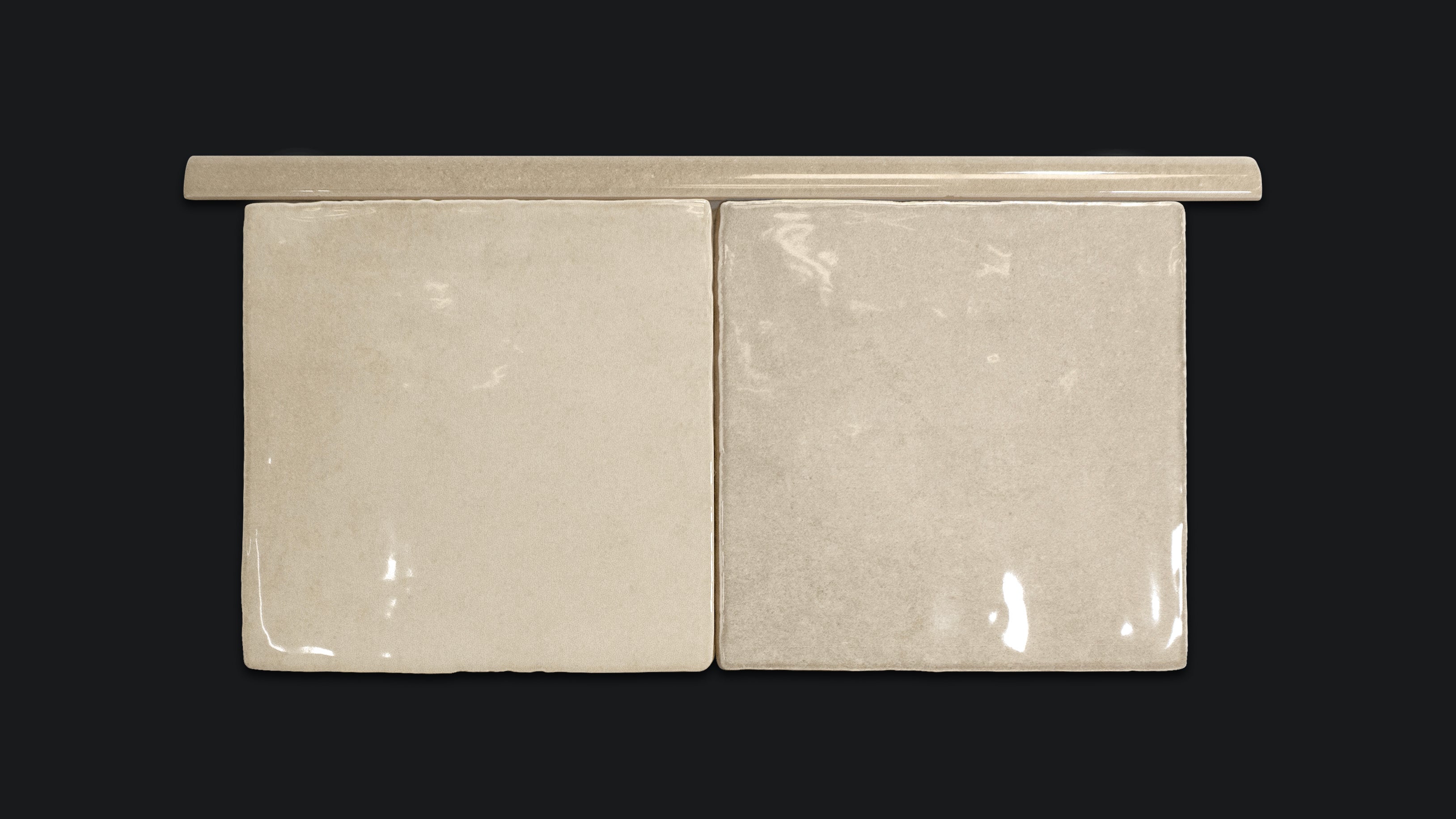 Azulejo cerámico perfil ceramico / jolly efecto zellige blanco 1.5x30 cm
