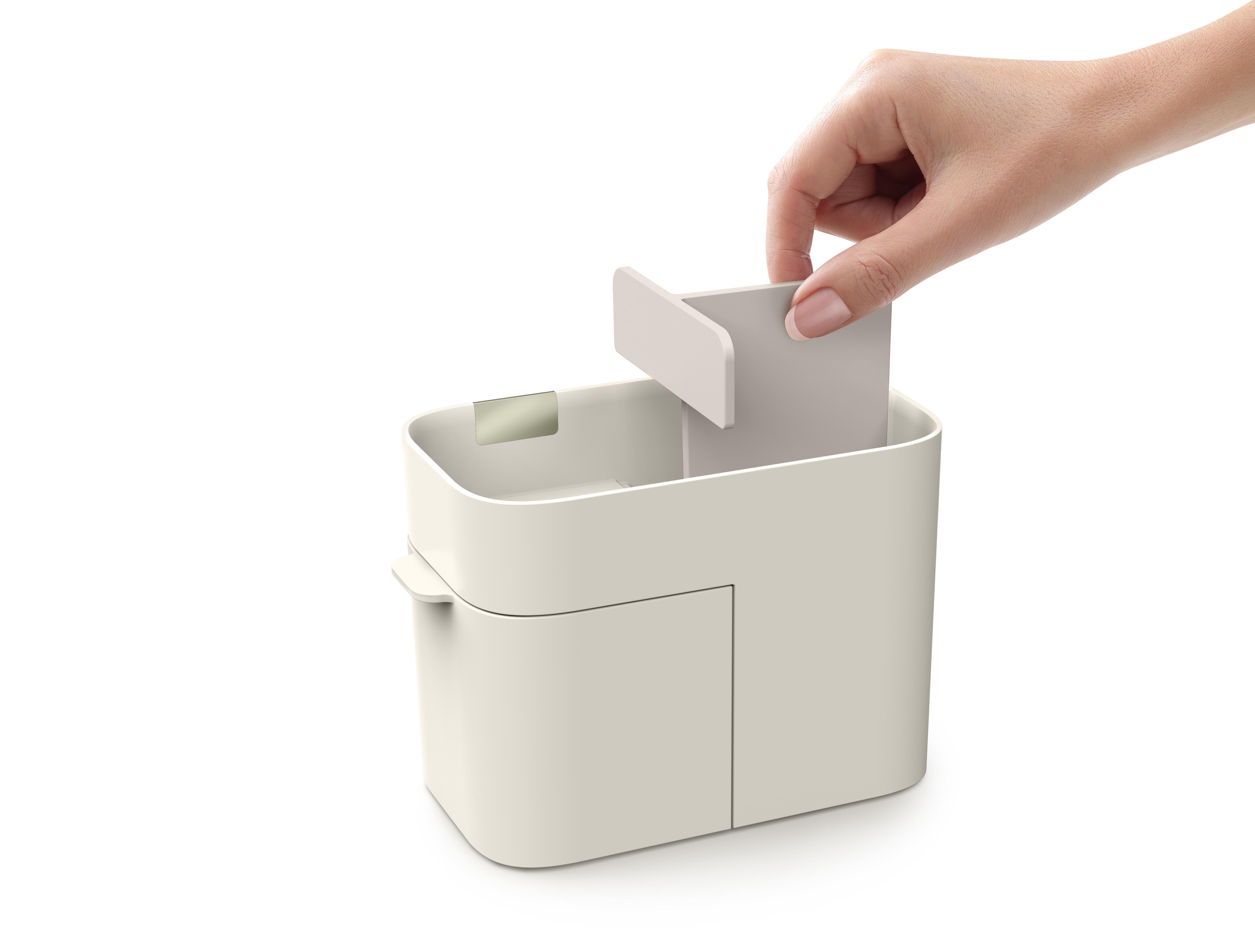 Organizador maquillaje viva beige 9.7x12x17 cm