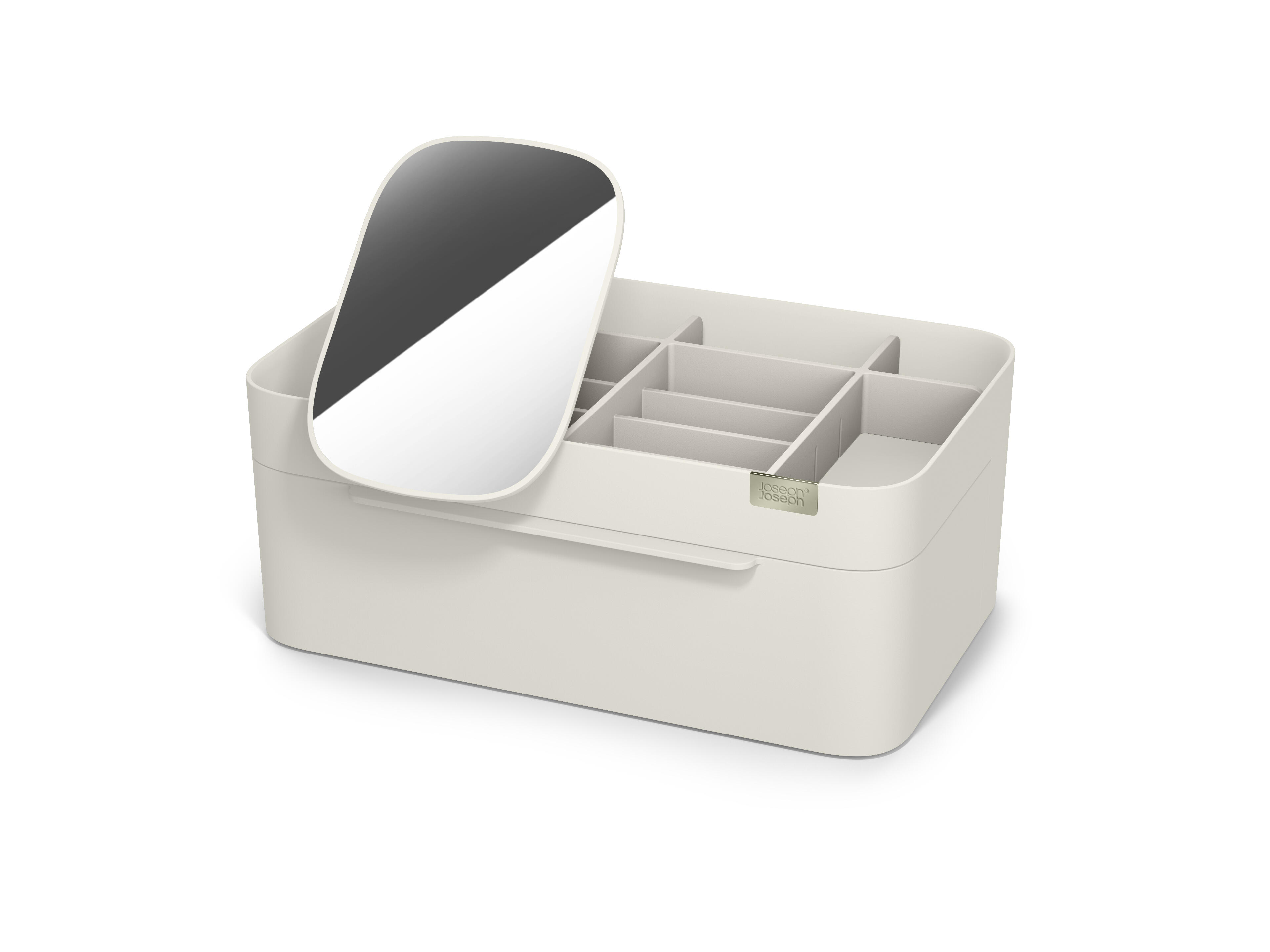 Organizador maquillaje viva beige 19.5x12x29.8 cm