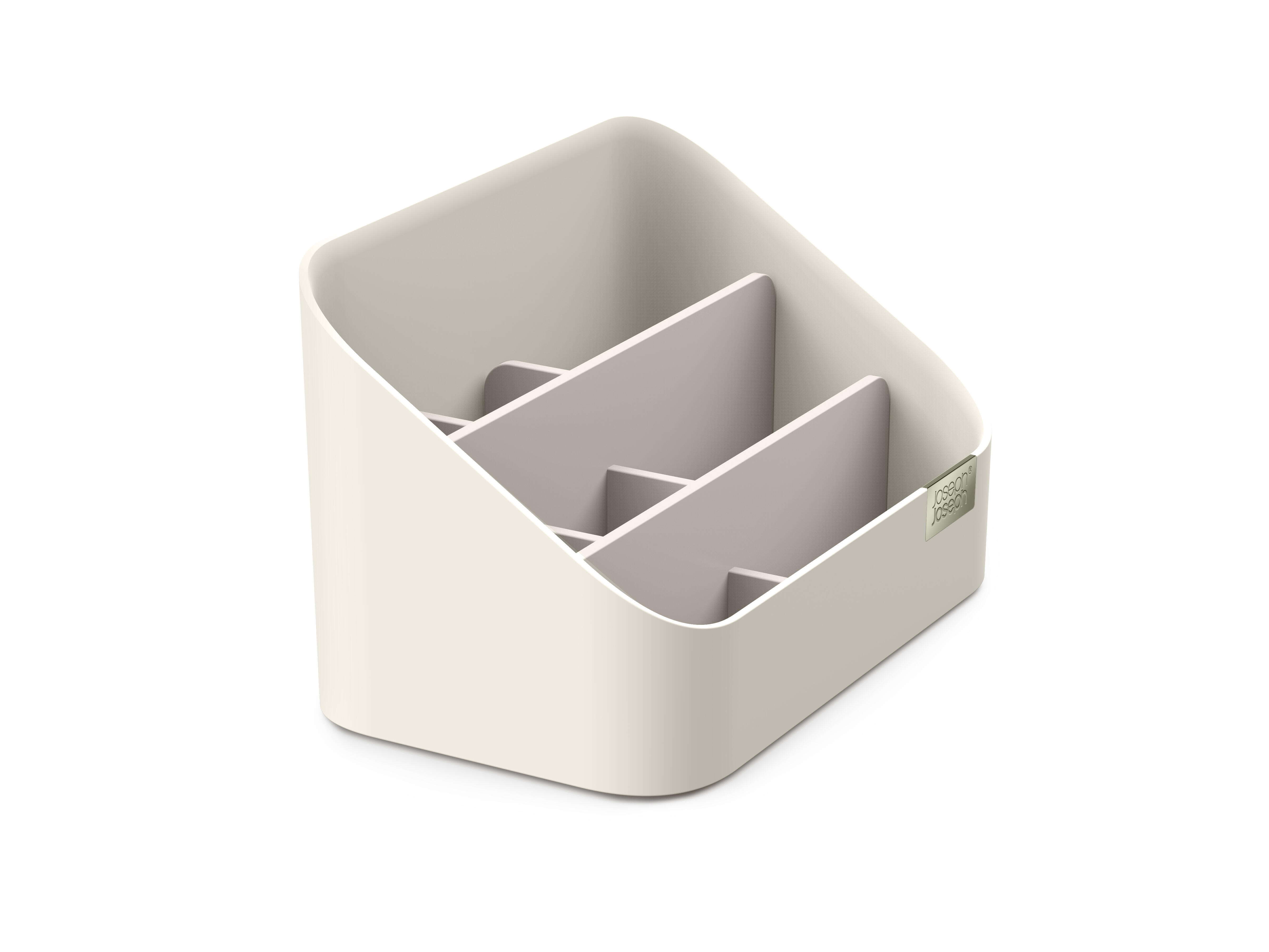 Organizador maquillaje viva beige 10.7x11x17.5 cm