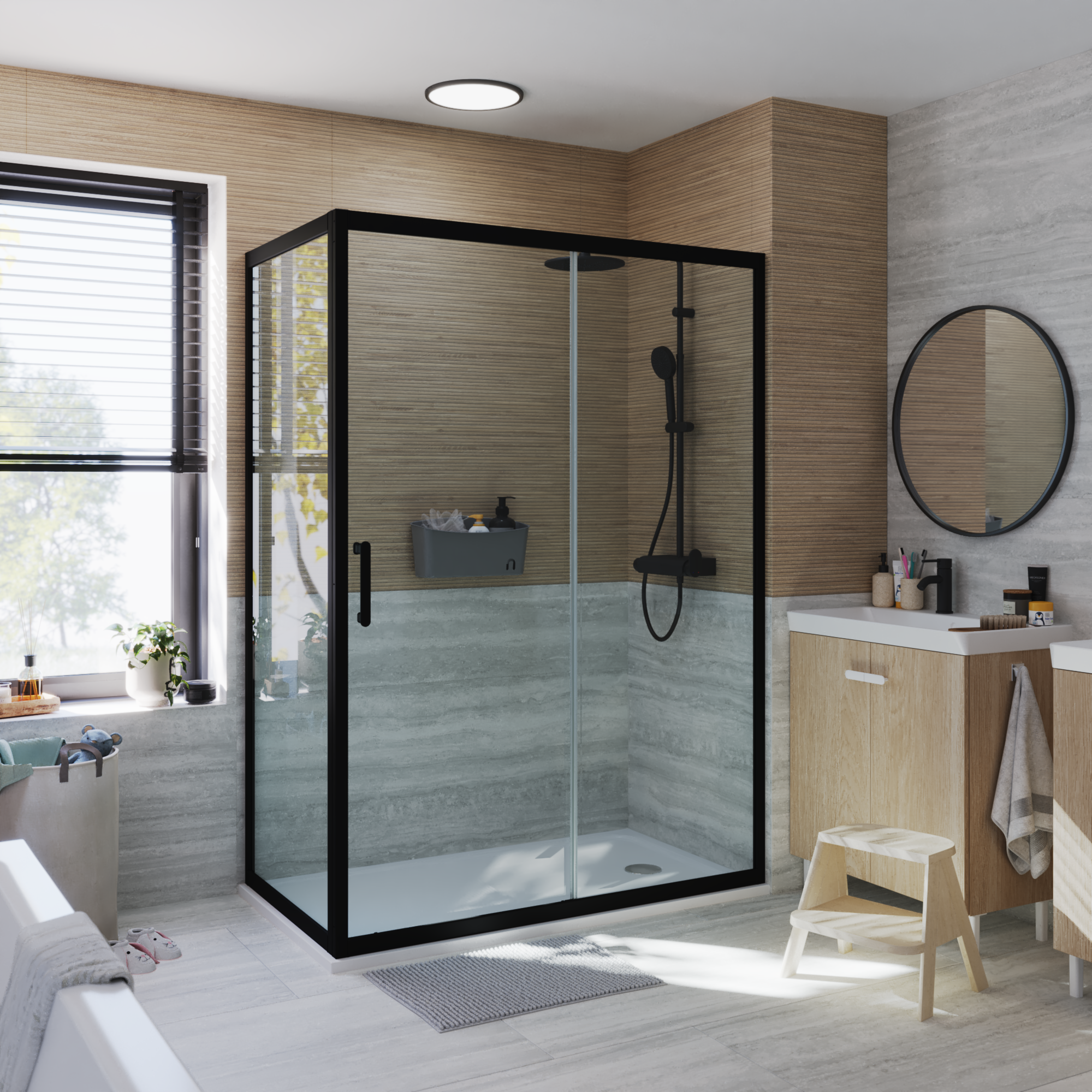 Ścianka boczna Easy 80 X 190 Sensea - 5