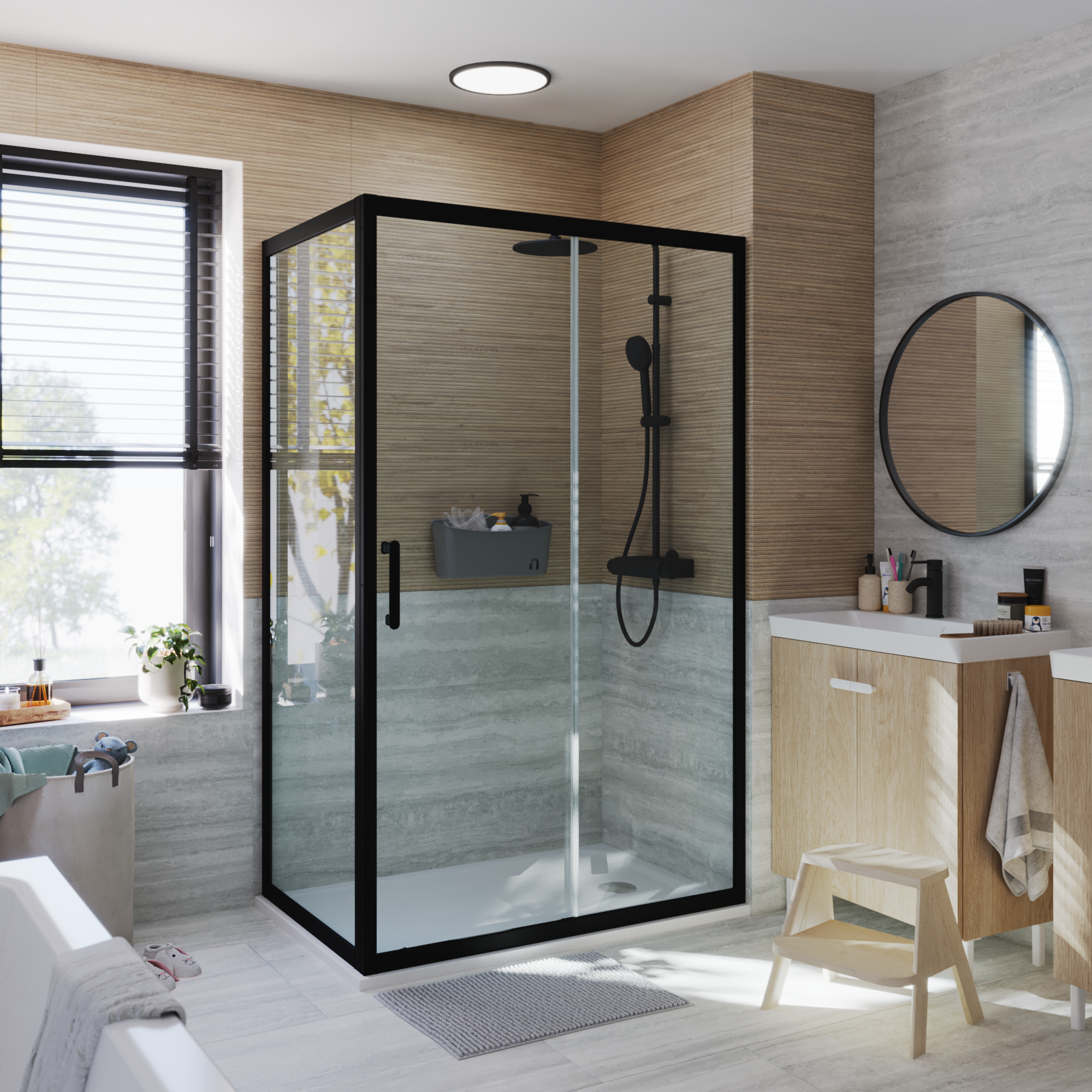 Ścianka boczna Easy 80 X 190 Sensea - 4