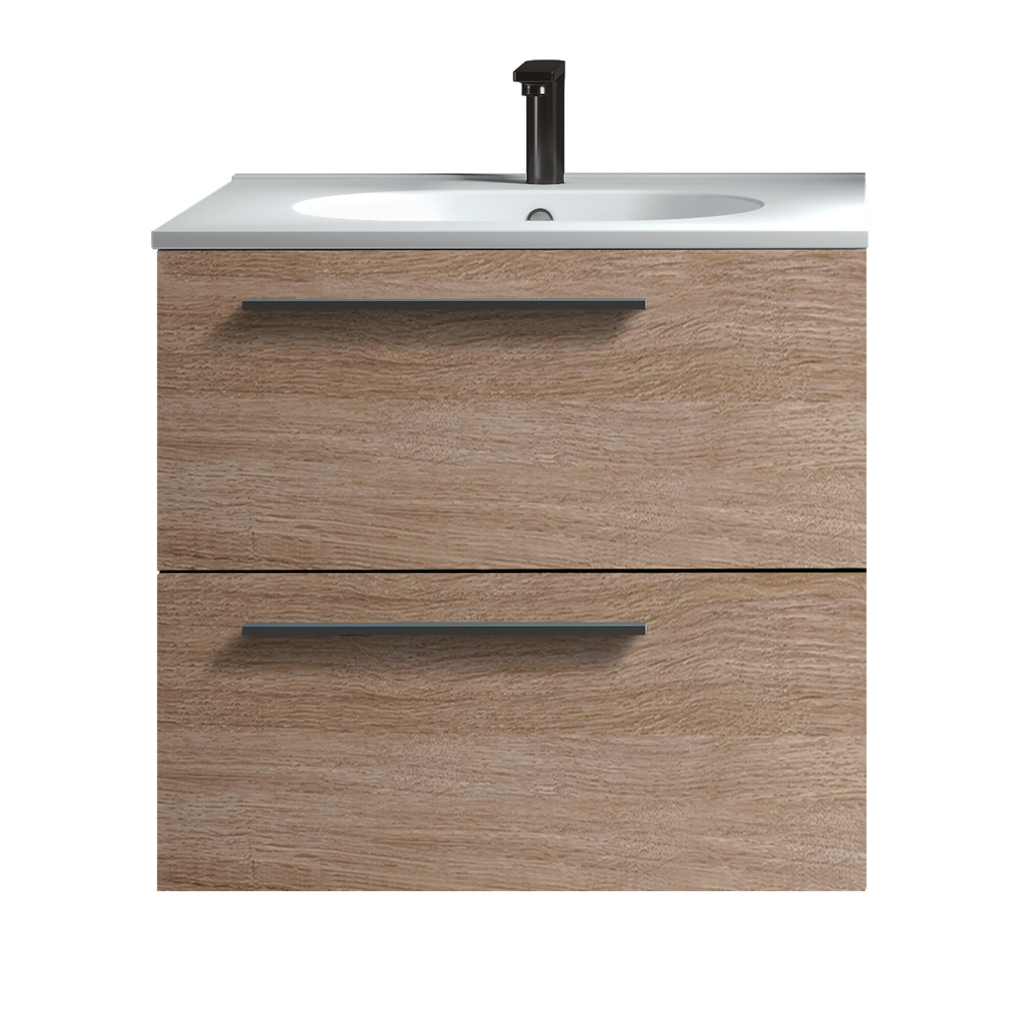 Mueble de baño mía castaño 60x39.5 cm (lavabo no incluido)