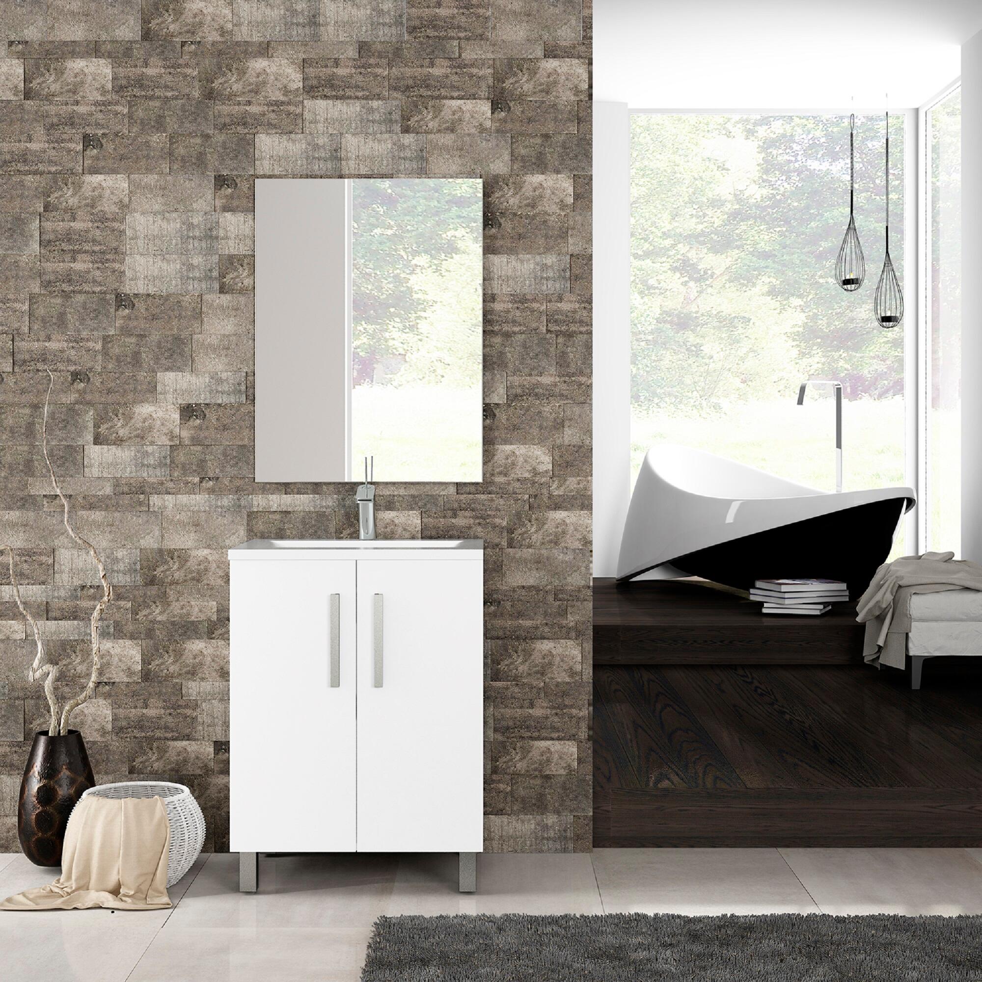 Mueble de baño Tempo blanco 60x45 cm (lavabo no incluido) - 5