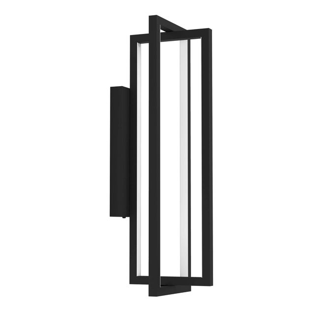 Applique LED moderno Siberia nero IP20, luce bianco naturale dimmerabile 2200 lumen, EGLO