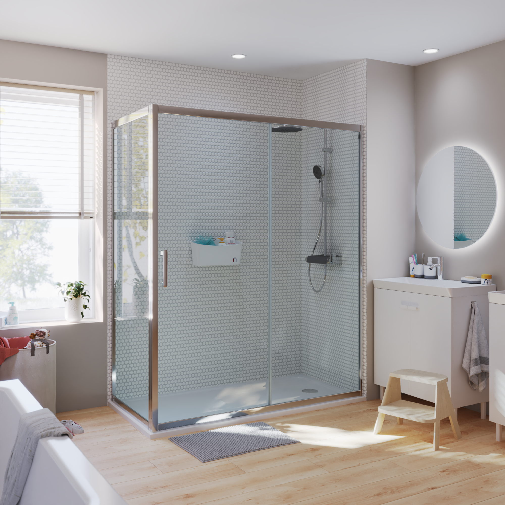 Ścianka boczna Easy 90 X 190 Sensea - 6