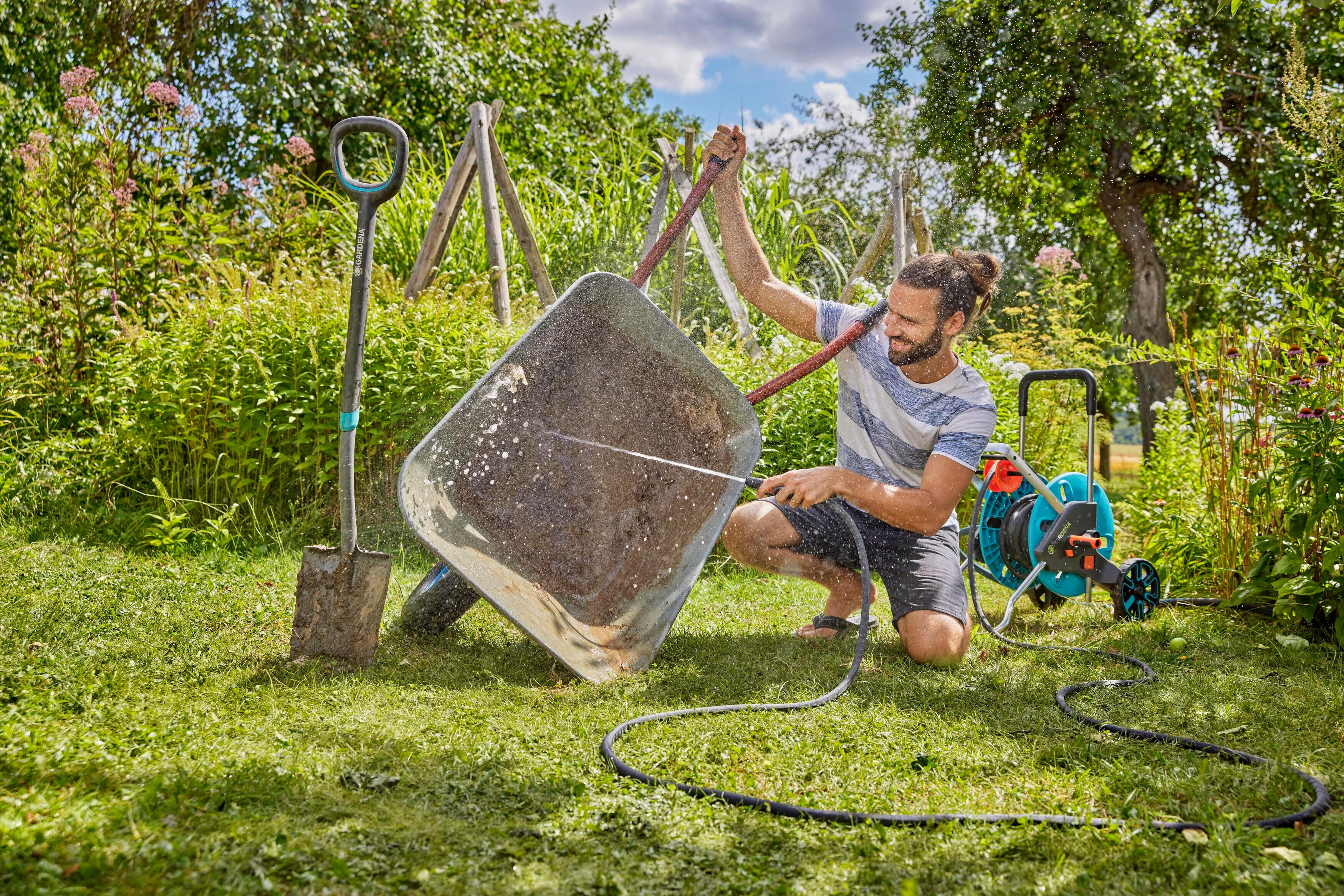GARDENA Set Espositore Tubo Liano™ Life 10 M – Resistente UV E Gelo, Con Connettori Originali - 2