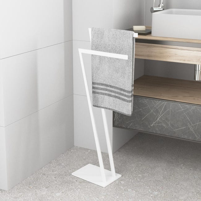 Porta Asciugamani Artex Gym In Acciaio Inox - Made In Italy 40x18x83cm - Foto 5