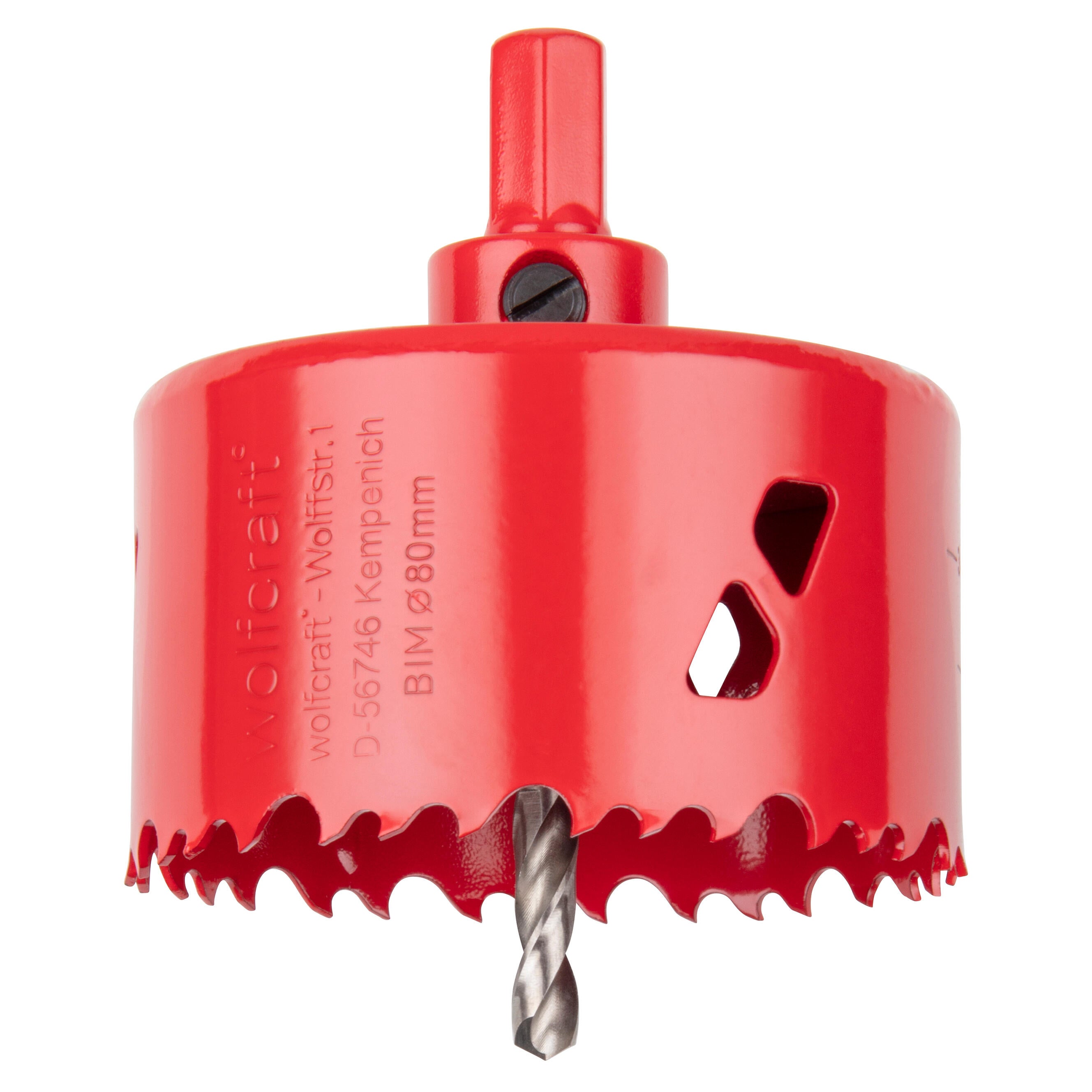 Scie cloche bois/plastique/métal/plâtre WOLFCRAFT Diam.80 mm - 3