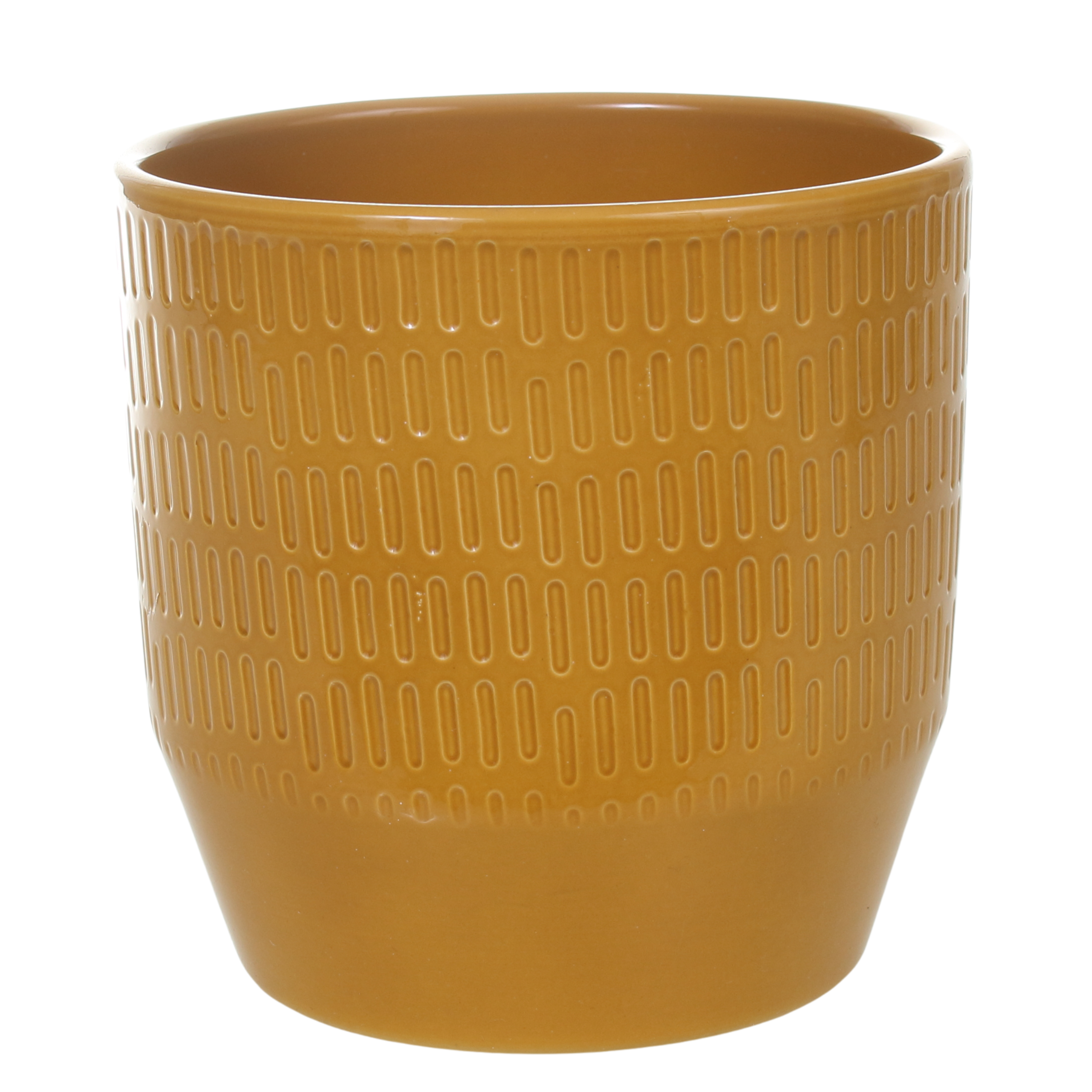 Osłonka doniczki ceramiczna 1cm brązowa Cermax