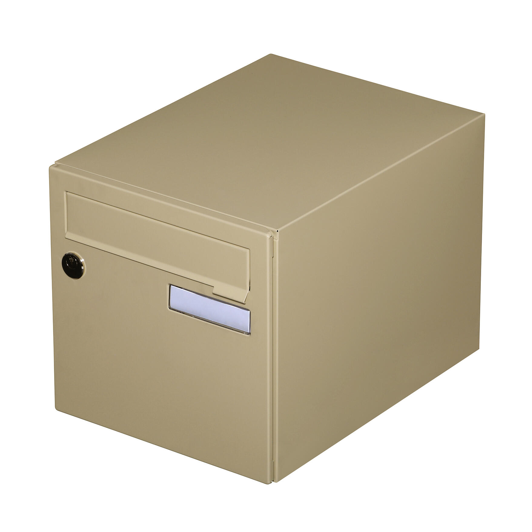 Boîte aux lettres normalisée 1 porte extérieur RENZ Interval acier beige - 2