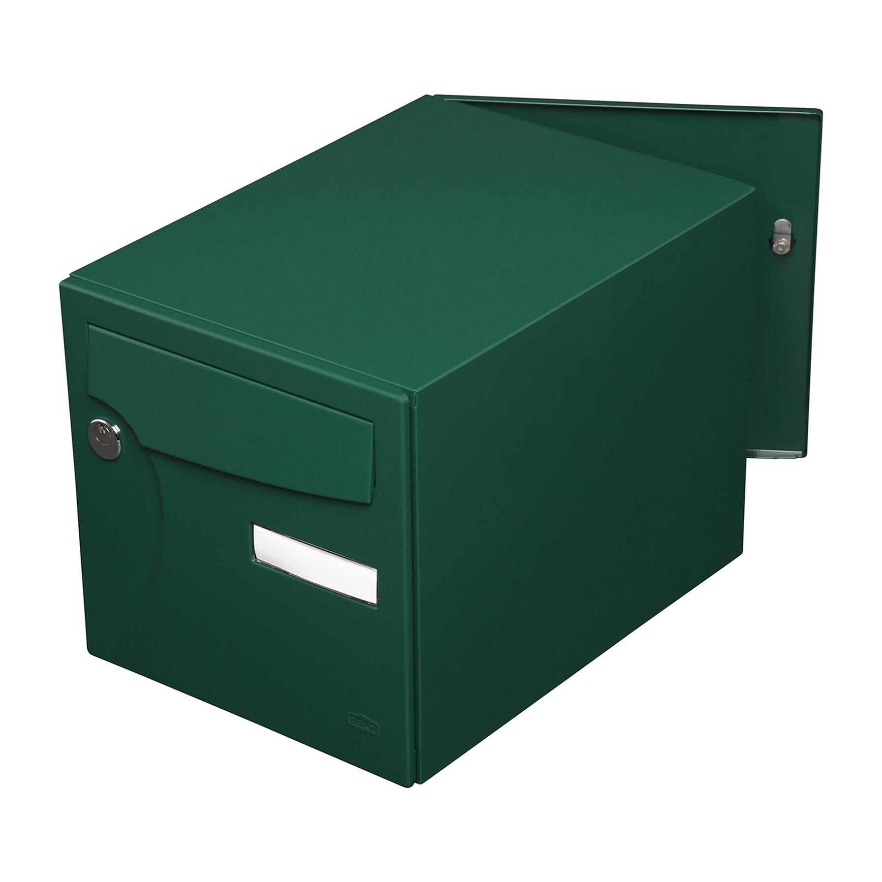 Boîte aux lettres normalisée 2 portes extérieur RENZ Animation acier vert - 2
