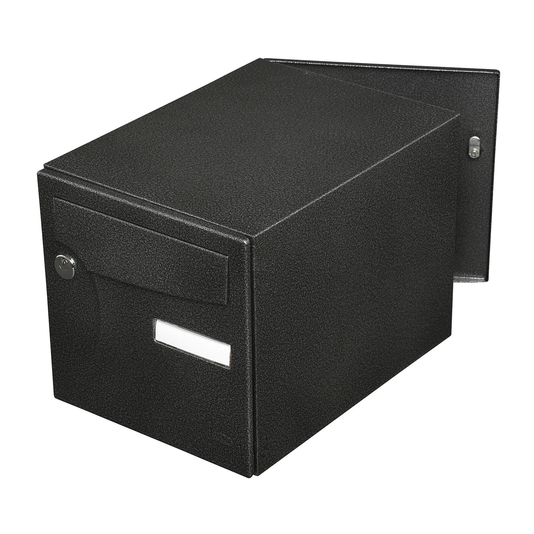 Boîte aux lettres normalisée 2 portes extérieur RENZ Animation acier noir - 2