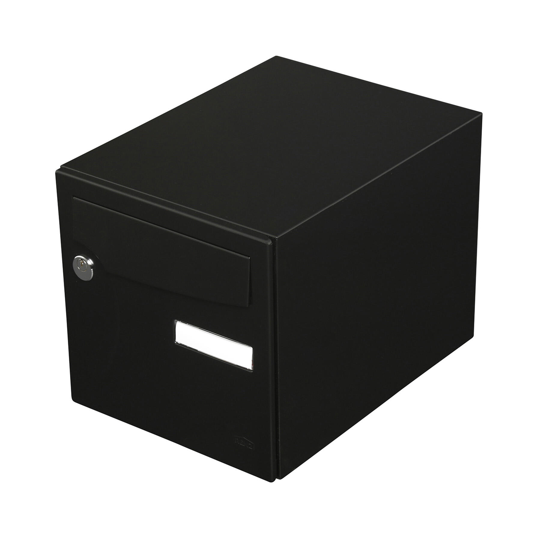 Boîte aux lettres normalisée 1 porte extérieur RENZ Animation acier noir mat - 2