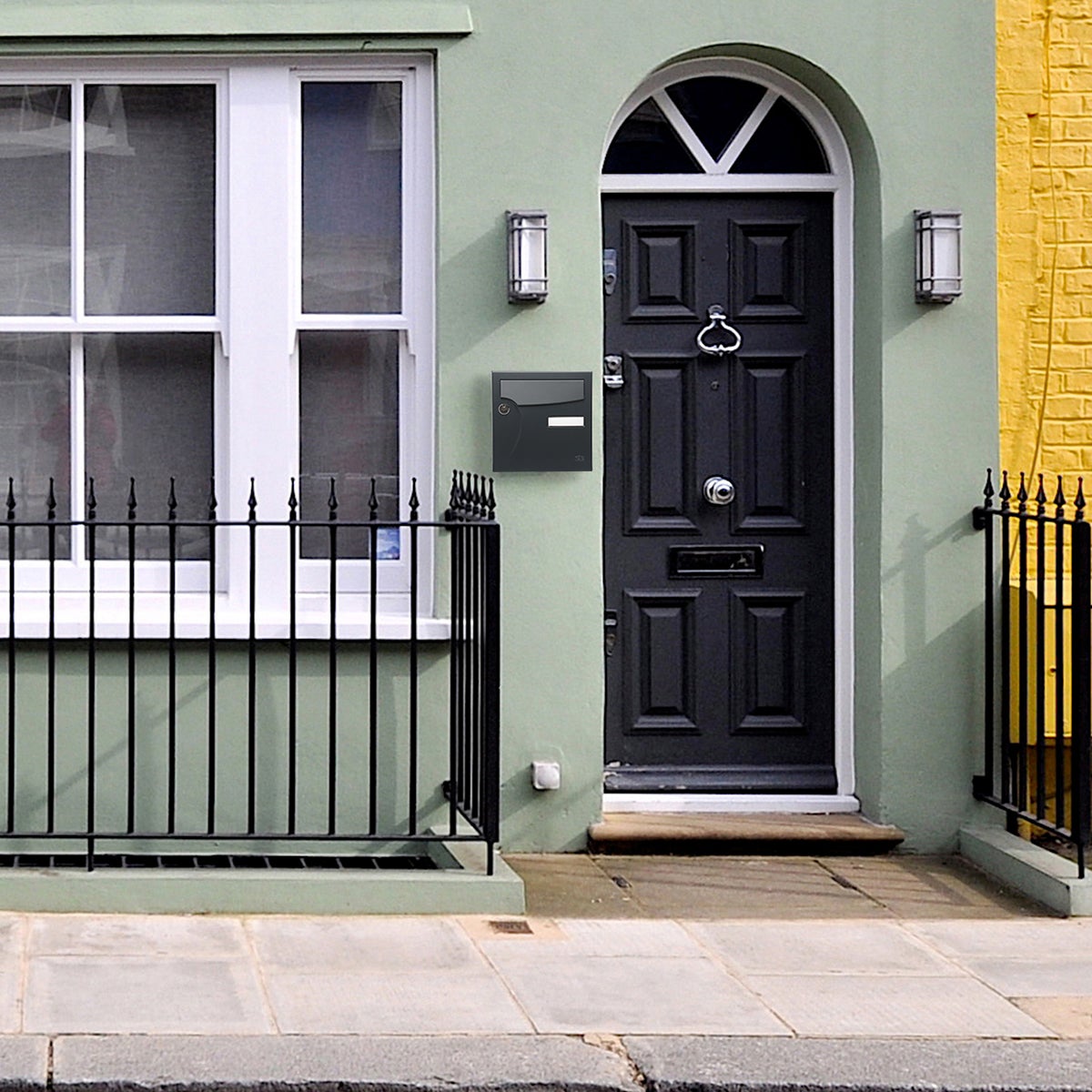 Boîte aux lettres compacte 1 porte extérieur RENZ Animation acier anthracite - 7