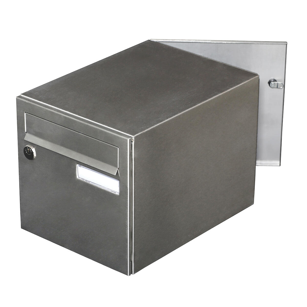 Boîte Aux Lettres En Acier Inoxydable/argenté Porte Arrière V2A