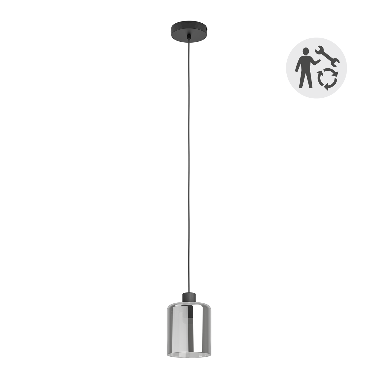 Suspension Paradox verre, noir, Diam.0 cm INSPIRE, E27 - 10