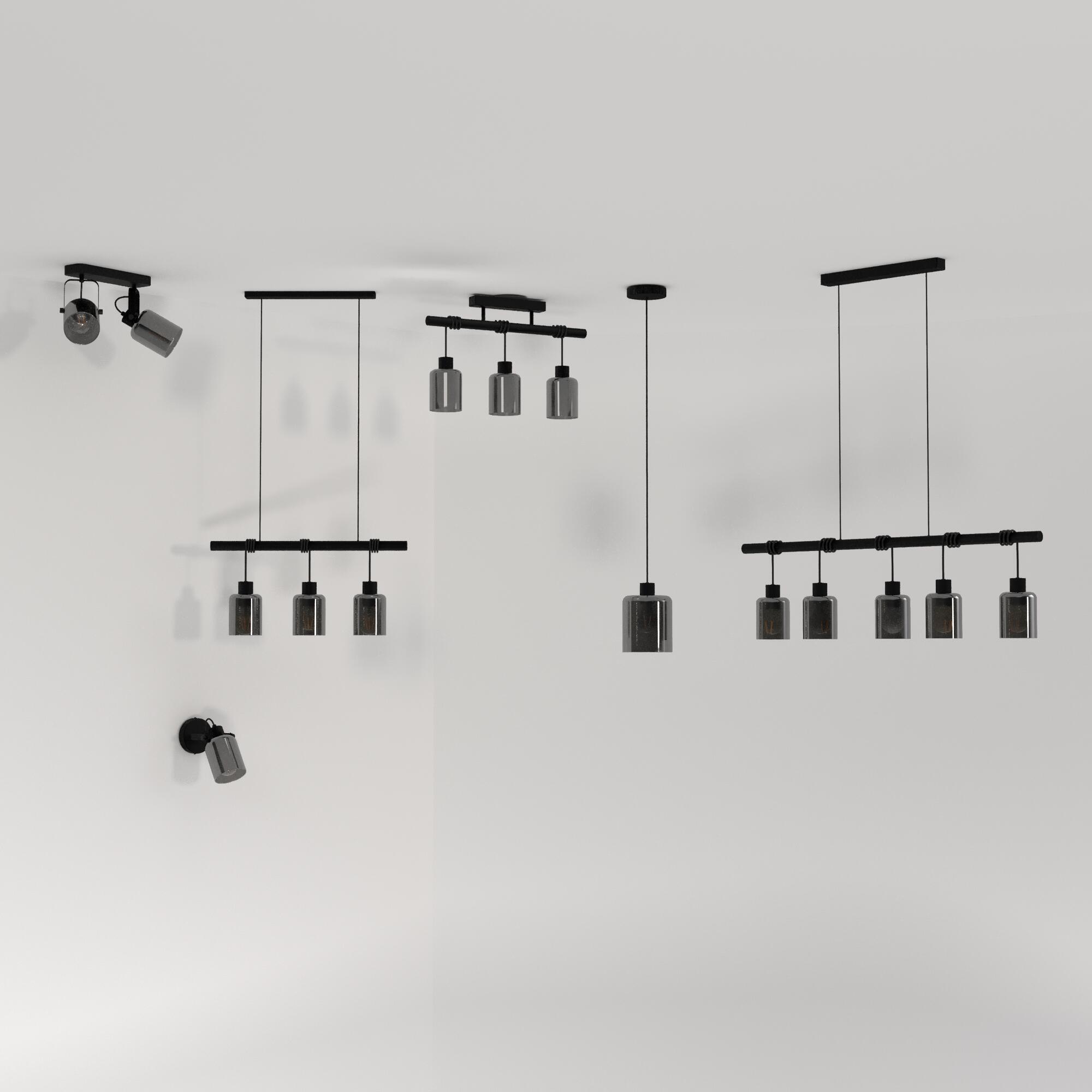 Suspension Paradox verre, noir, Diam.0 cm INSPIRE, E27 - 12