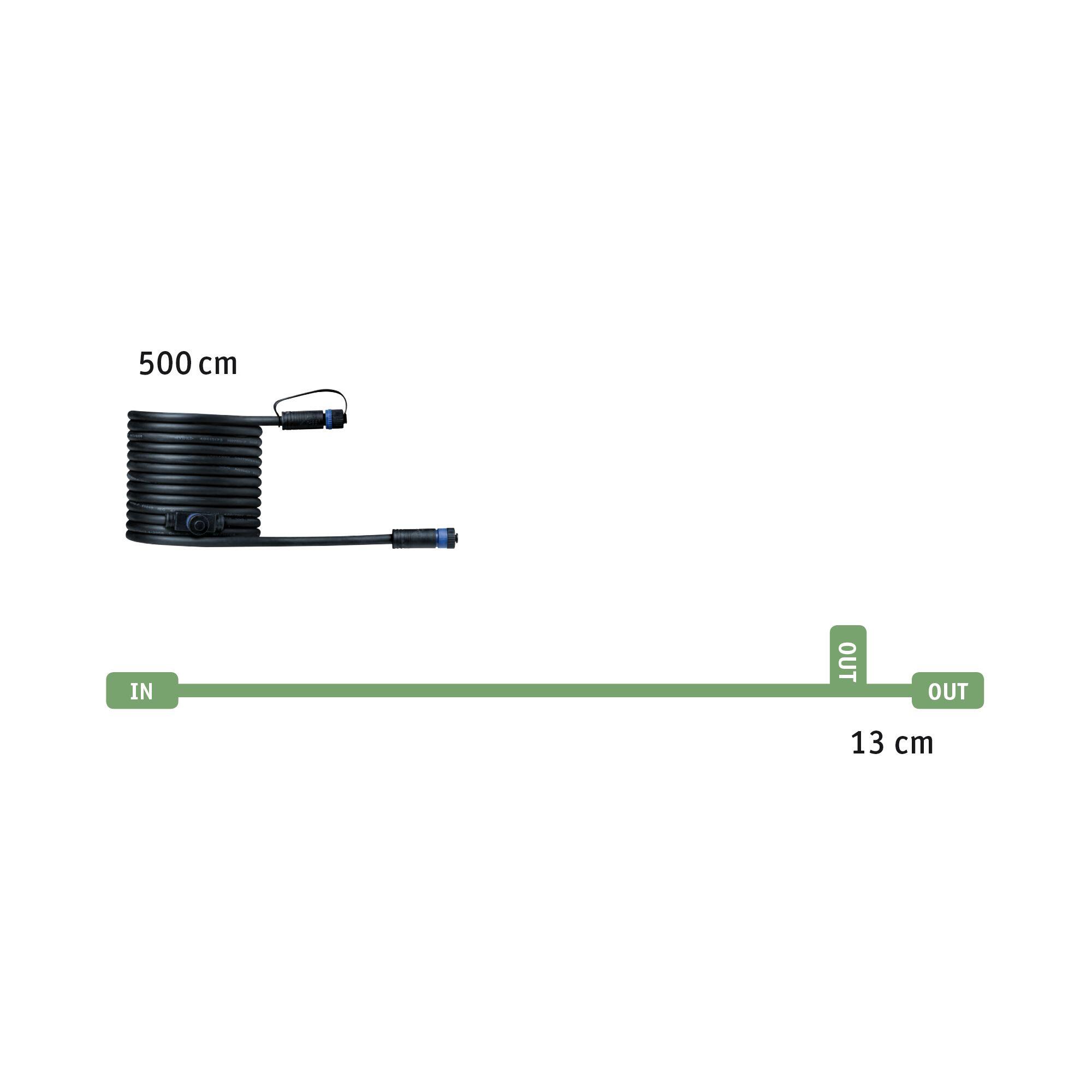 Câble de connexion extérieur (1in-2out) Plug & Shine IP68 5m, PAULMANN - 2