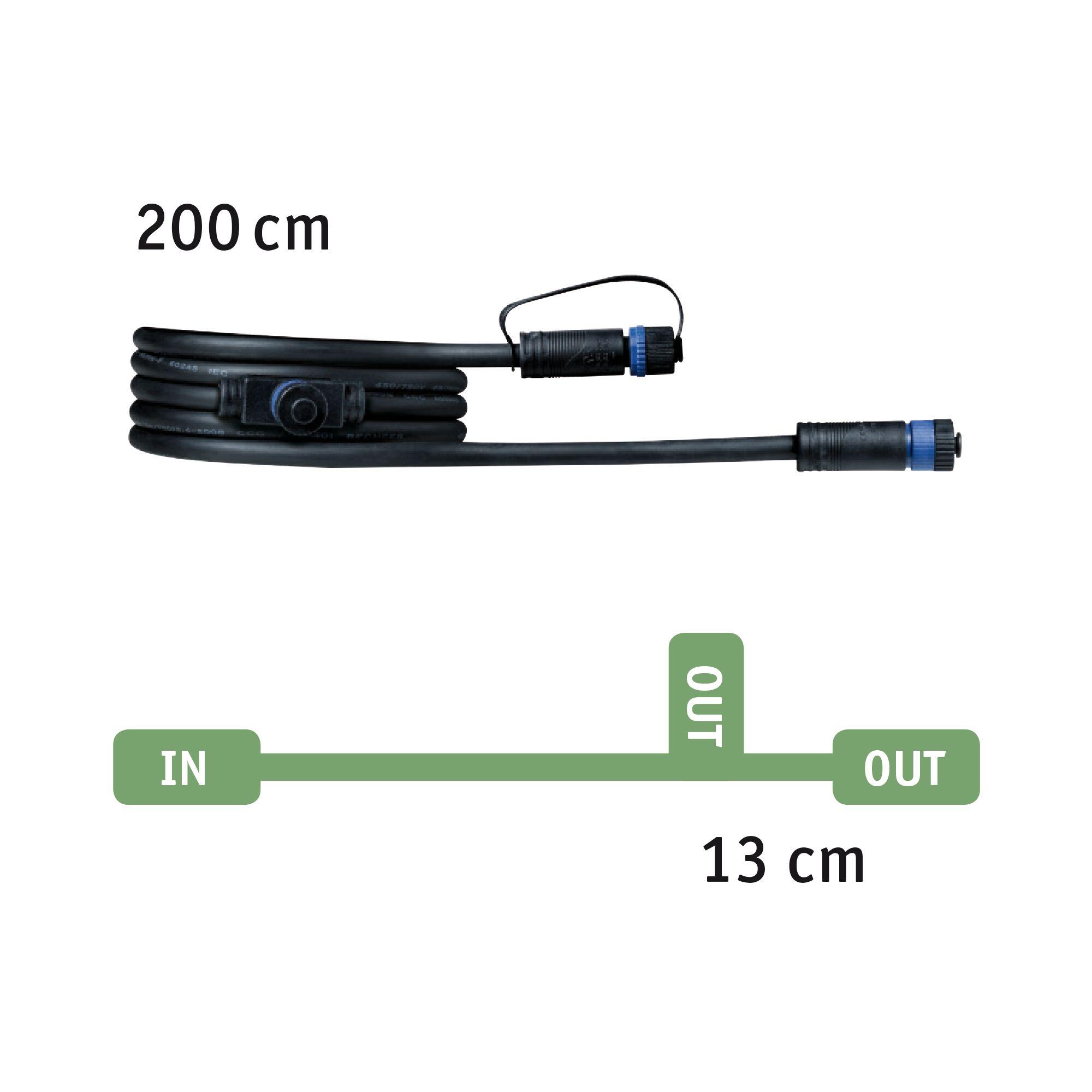 Câble de connexion extérieur (1in-2out) Plug & Shine IP68 2m, PAULMANN - 2