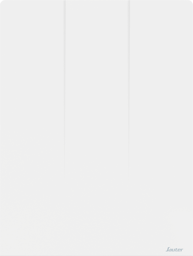 Radiateur électrique connecté 1000W SAUTER Gyali tactile horizontal, blanc