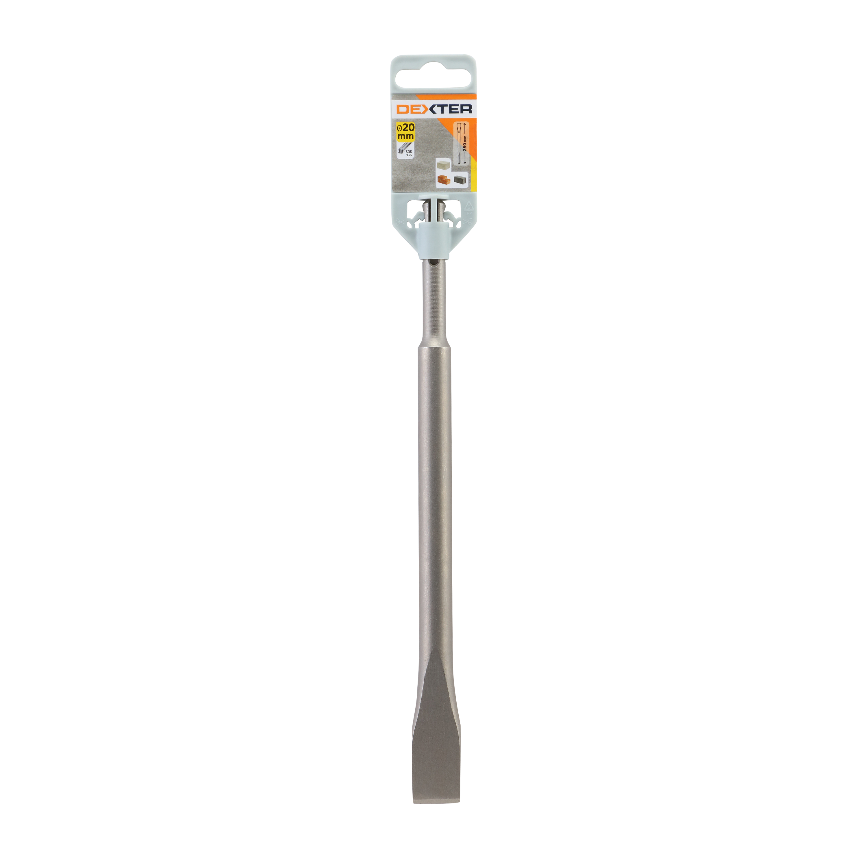 Dłuto płaskie SDS PLUS 20 / 250 mm DEXTER PRO - 3