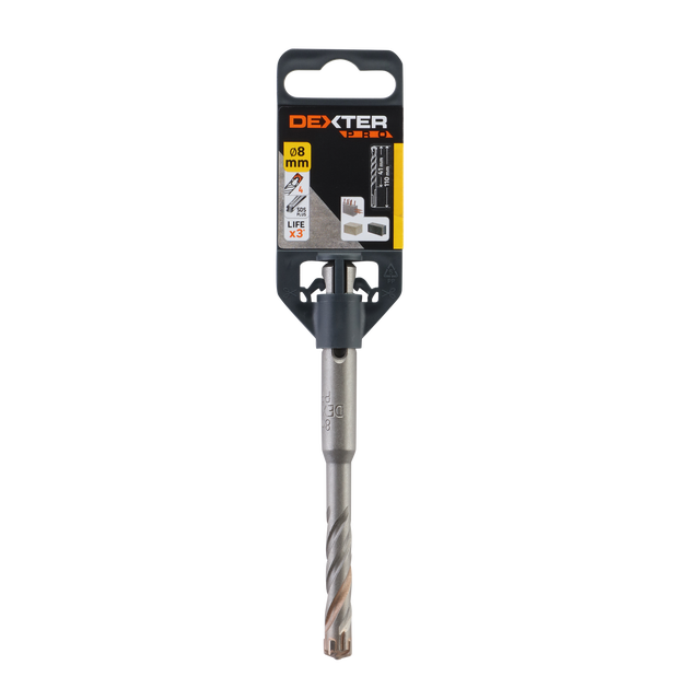 Foret à béton SDS Plus, Diam.8 mm, L.41 mm DEXTER PRO