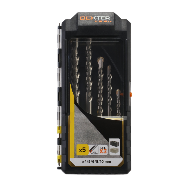 Estojo 5 brocas betão TR Dexter Pro