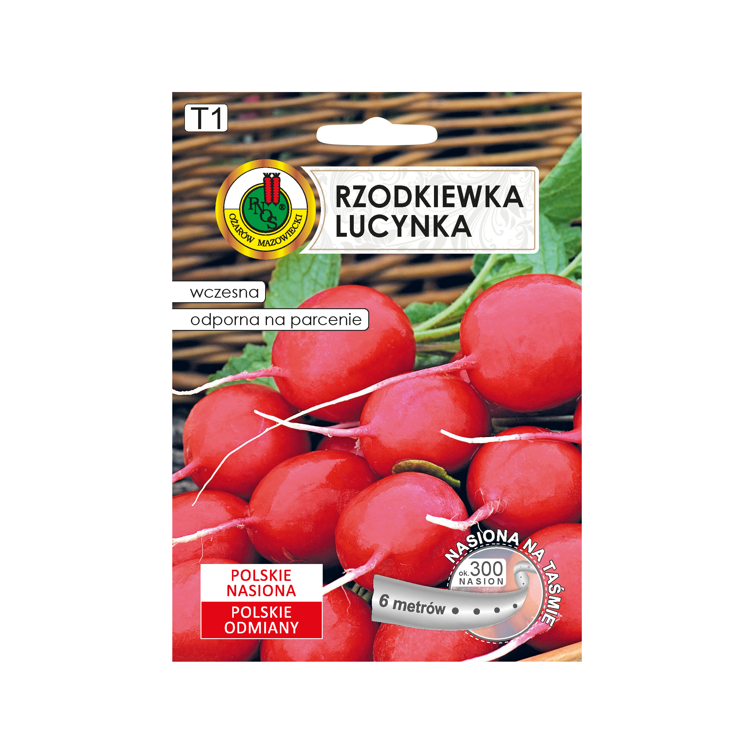 Rzodkiewka Lucynka nasiona na taśmie Pnos