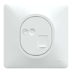Prise rj45 complet Ovalis, SCHNEIDER ELECTRIC, blanc