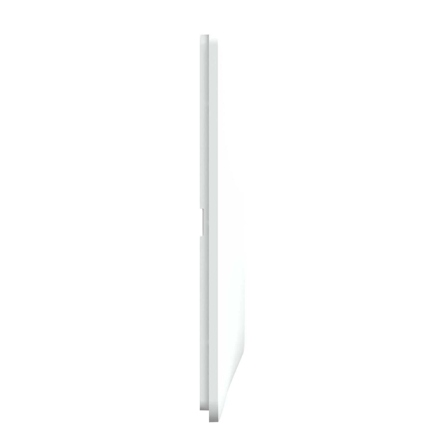 Plaque triple horizontale Ovalis, SCHNEIDER ELECTRIC, blanc - 5
