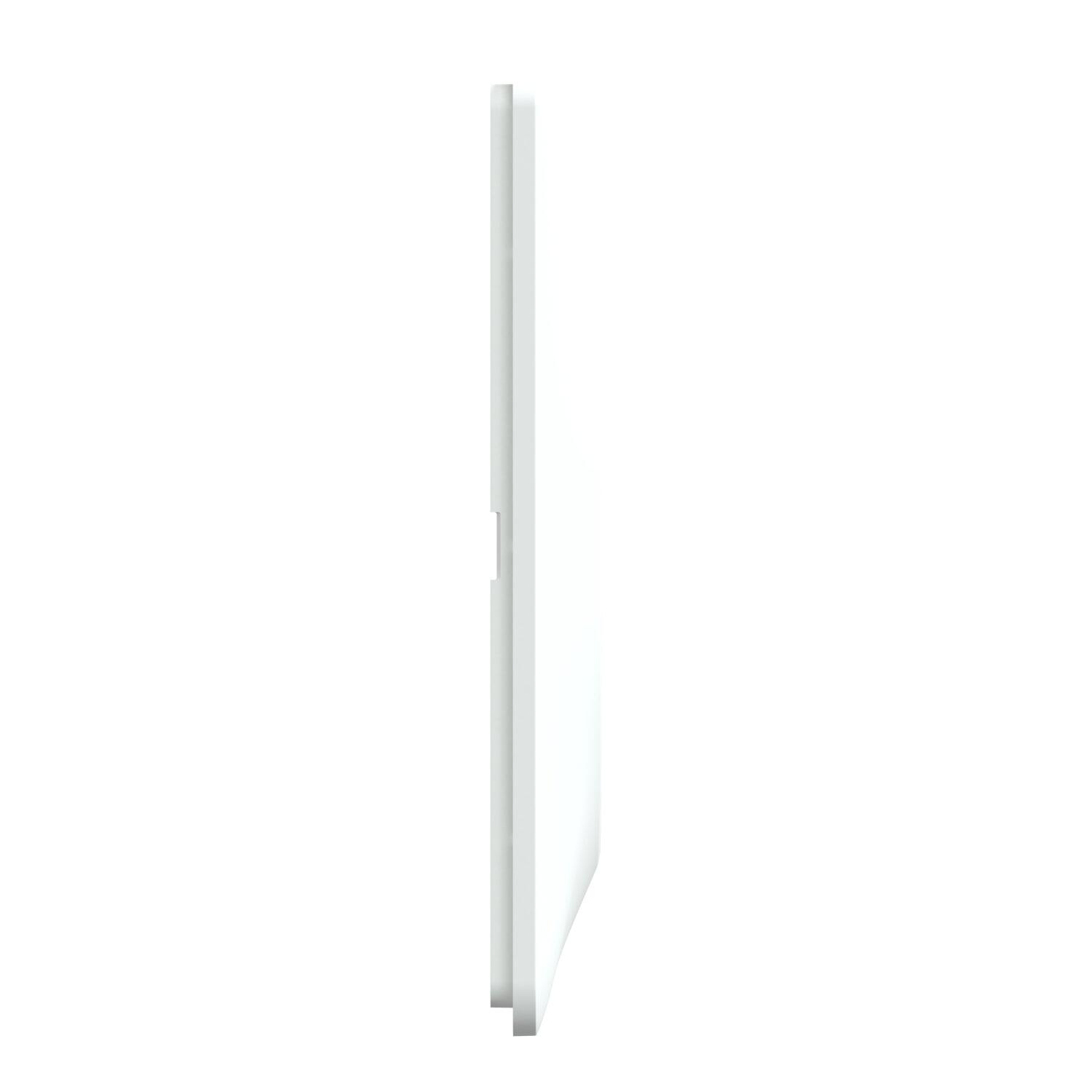 Plaque double horizontale Ovalis, SCHNEIDER ELECTRIC, blanc - 6