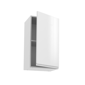 Meuble haut de cuisine Tokyo blanc brillant 1 porte H77 x l45