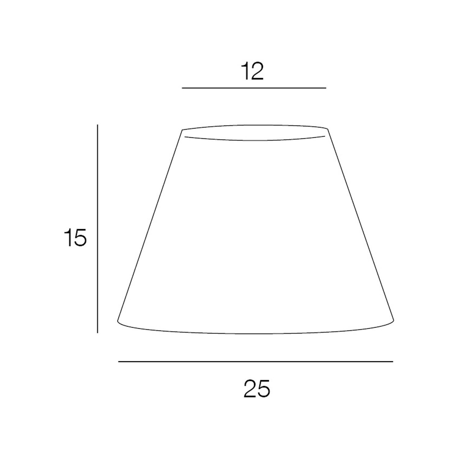 Abajur liso império nº0 branco 25 cm Inspire - 3