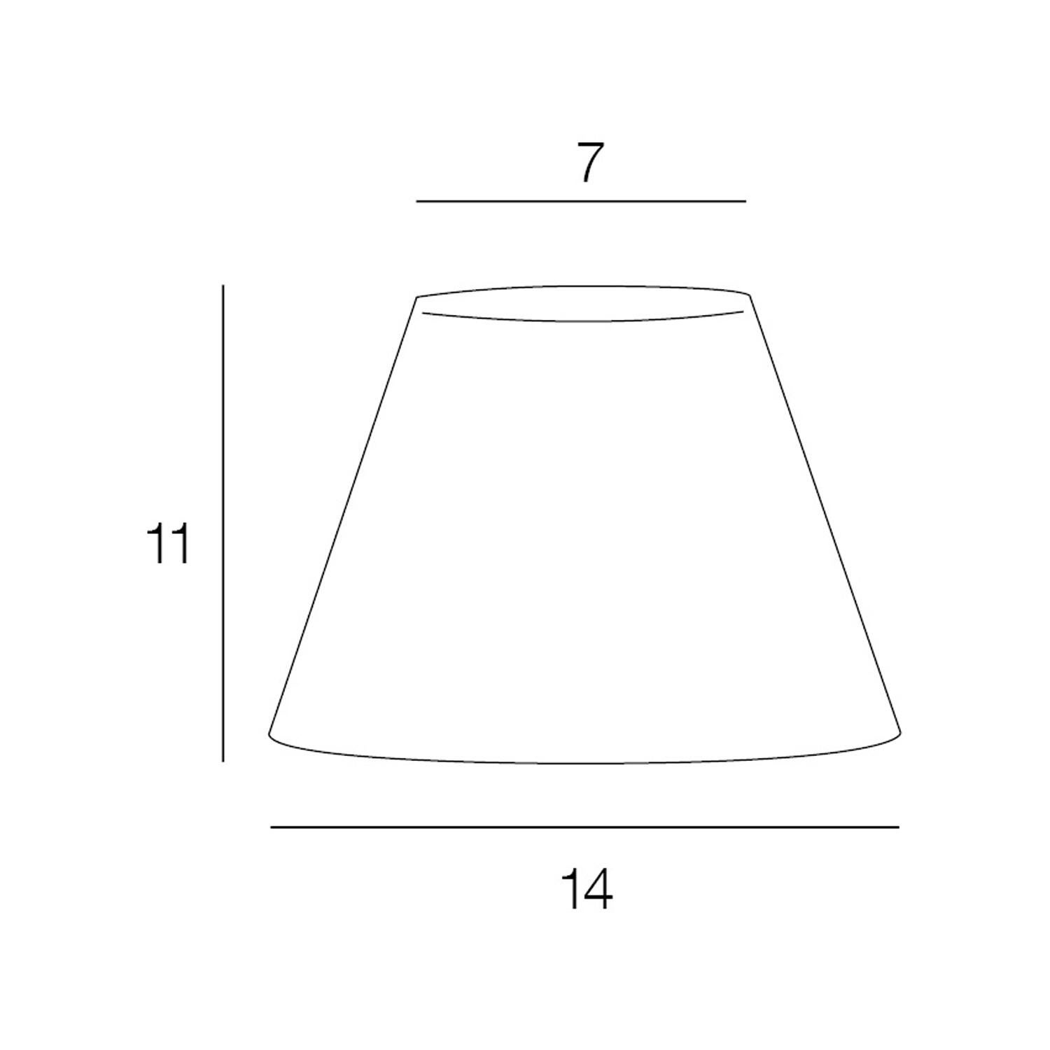 Abajur liso império nº0 branco 14 cm Inspire - 3