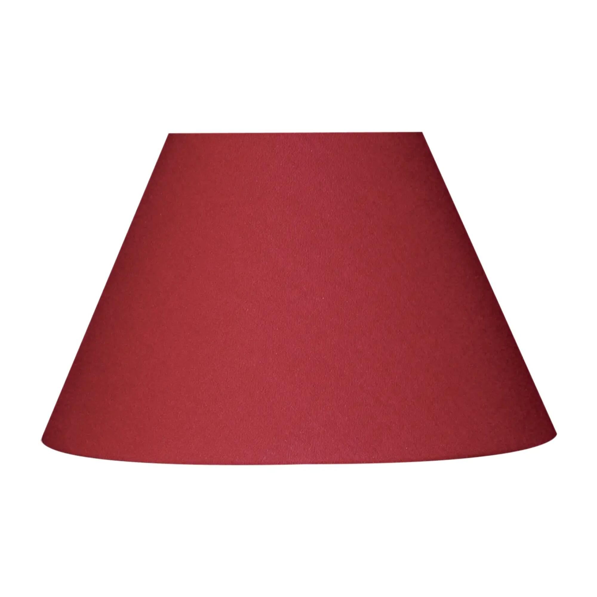 Abat-jour Tartan écossais rouge H30 D30 - tissu vintage