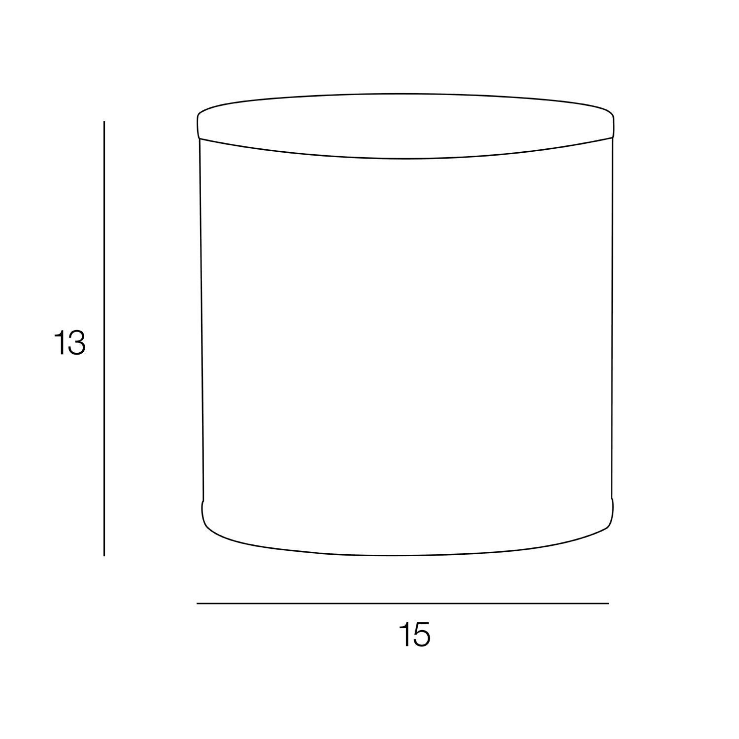 Abajur cilíndrico liso nº0 branco 15x13 cm Inspire - 3