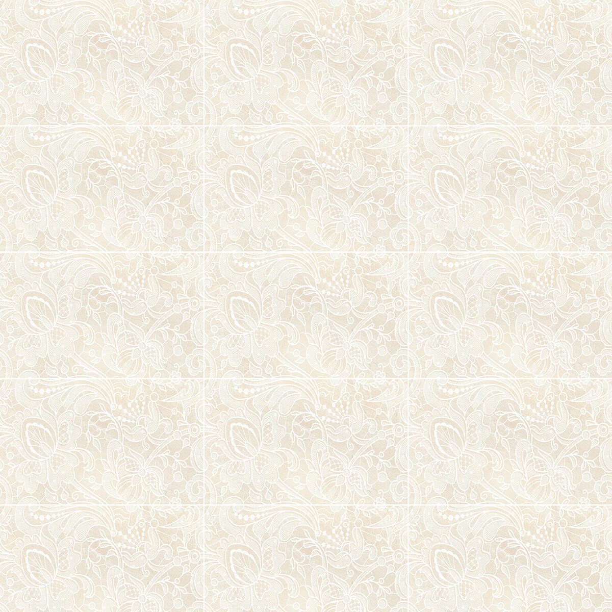 Piastrella da rivestimento interno in gres naturale 25 x 40 cm non rettificato beige lucido Palace decoro damasco Sp. 7 mm 1.7 mq - 3