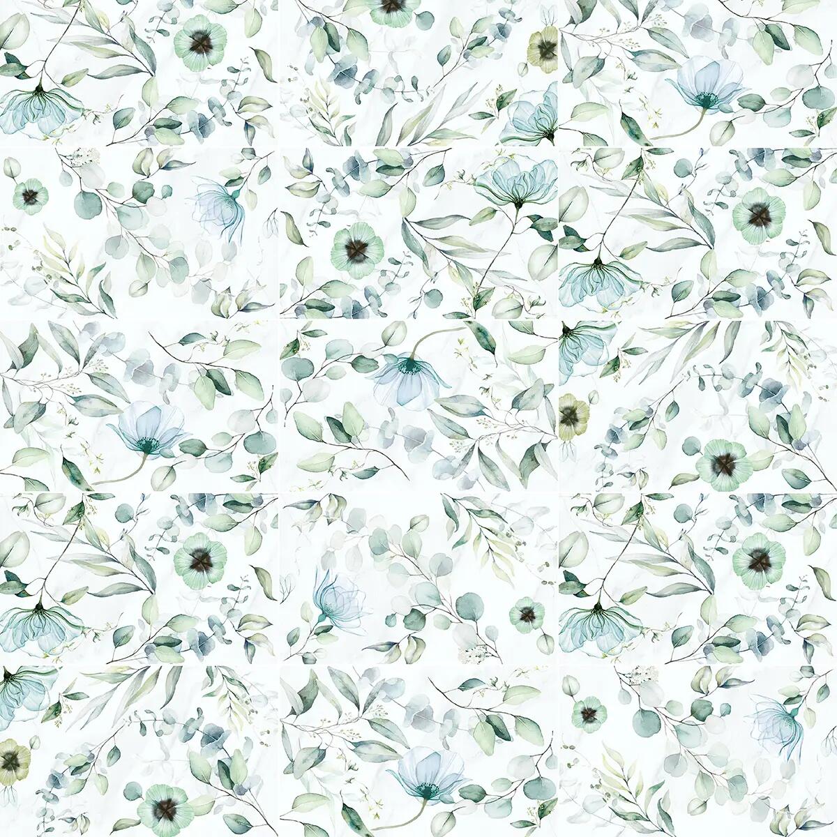 Piastrella da rivestimento interno 25 x 40 cm Sp. 7 mm Royal decoro artistick in gres naturale multicolore lucido 1.7 mq - 3