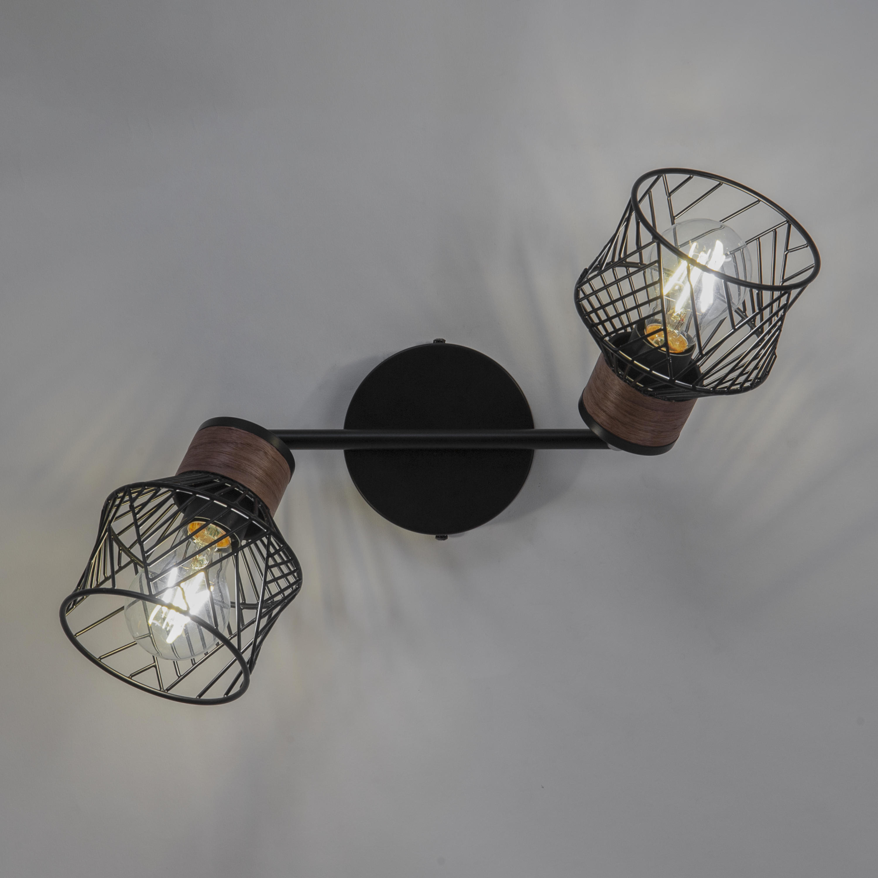 Candeeiro de parede Kanel 2 led metal preto Inspire - 15