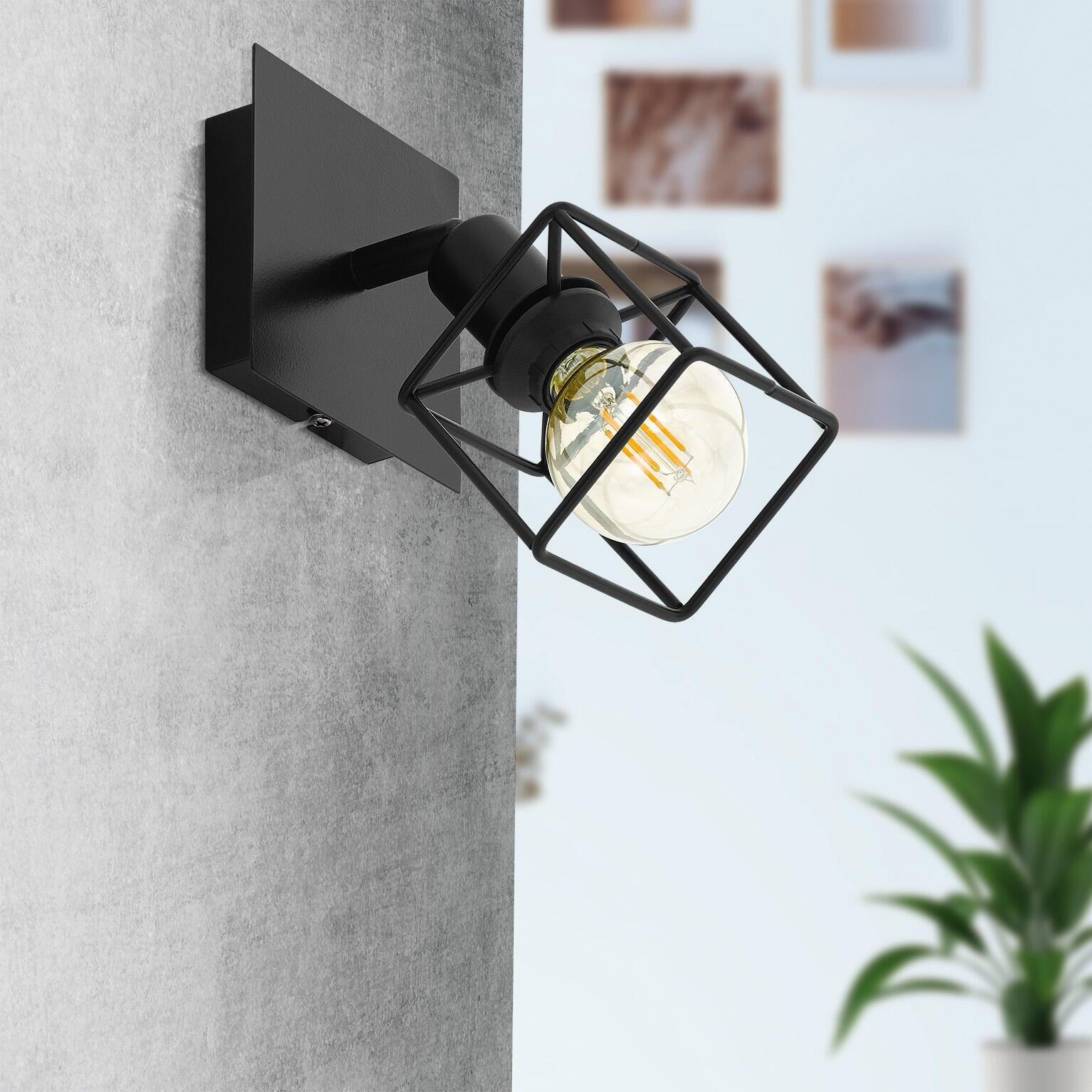 Faretto decorativo senza fonte luminosa ELDRICK in acciaio nero E14 28W INSPIRE 1 luci - 4