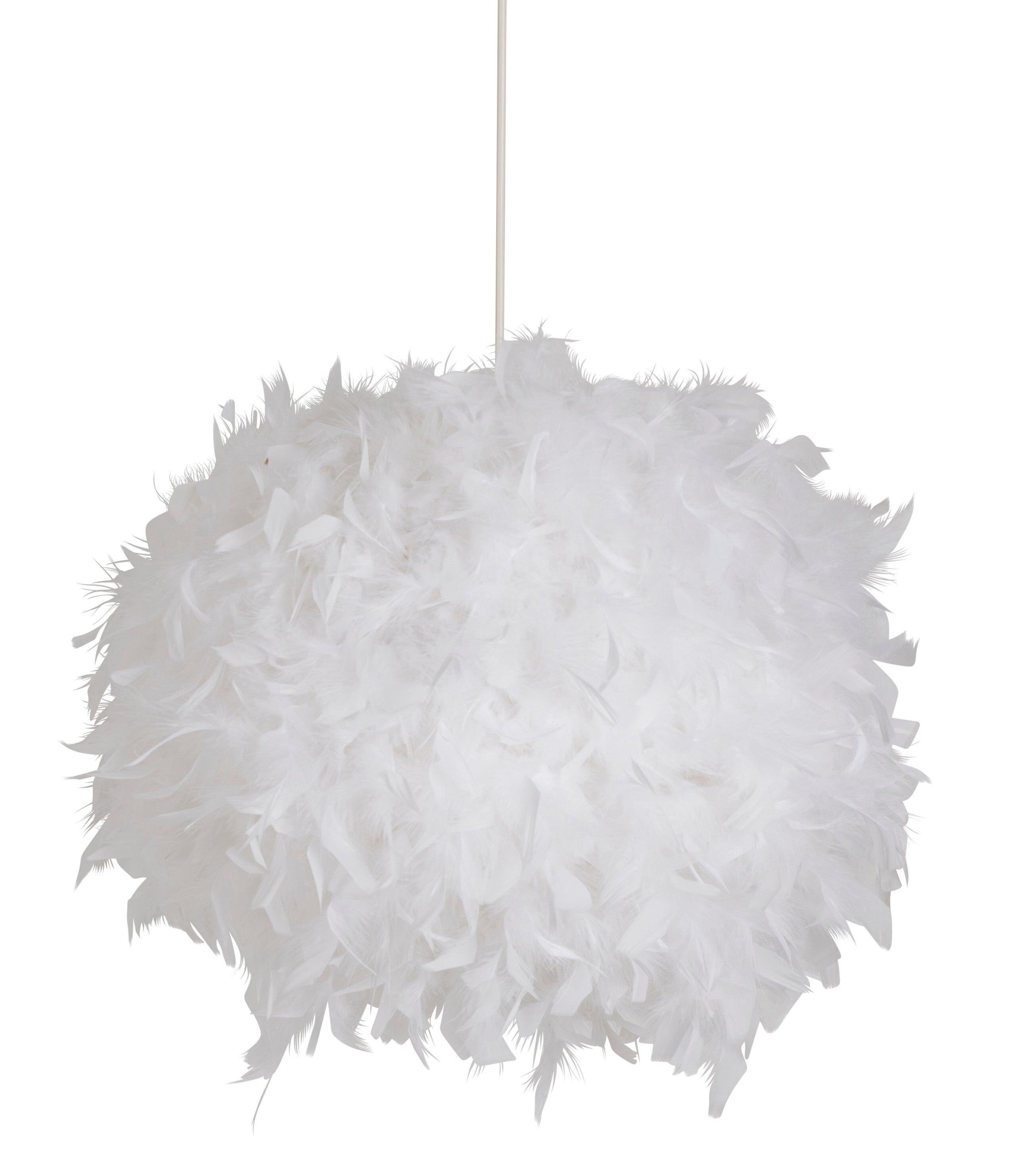 Suspension Kokotenfant, plume blanc, Diam.40 cm, COREP - 10