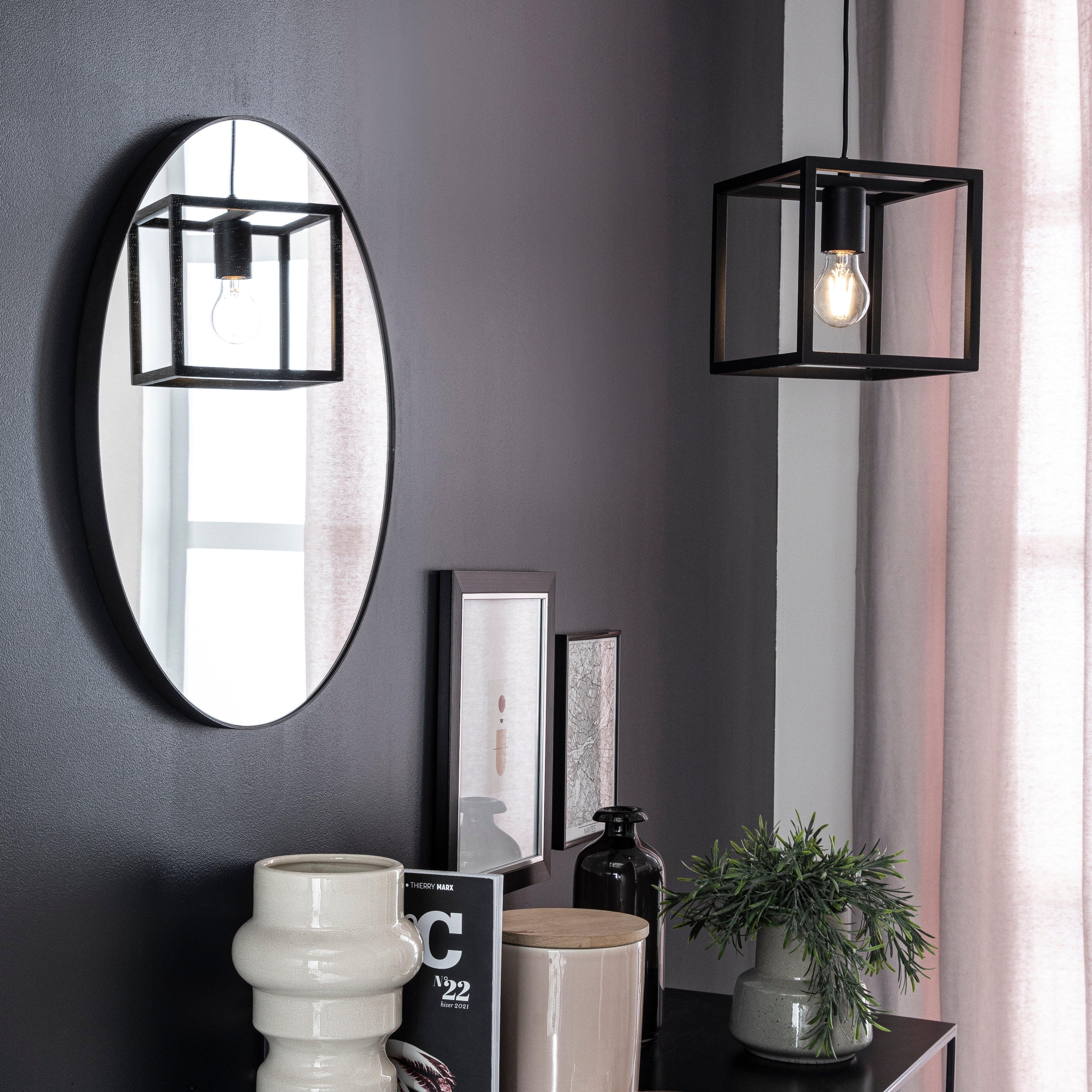 Candeeiro de teto suspenso ELDRICK 1 LÂMPADA E27 PRETO - 13