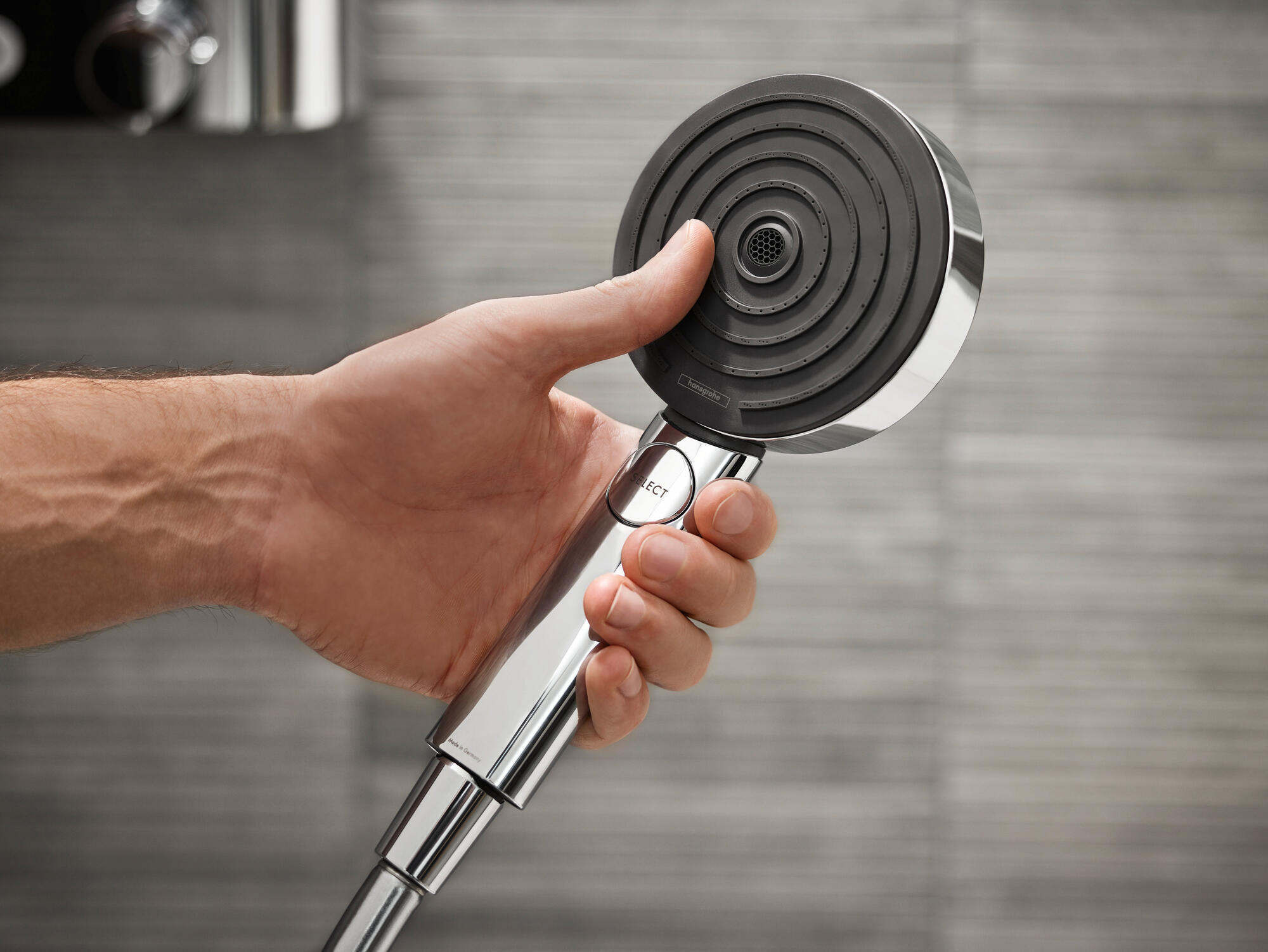 Alcachofa de ducha HANSGROHE Pulsify Blend cromo con 3 funciones - 9